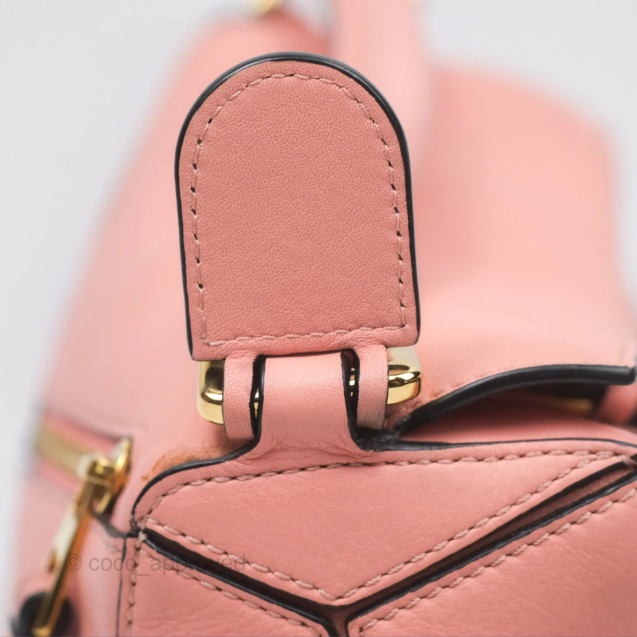 Loewe Small Puzzle Bag Pink Calfskin