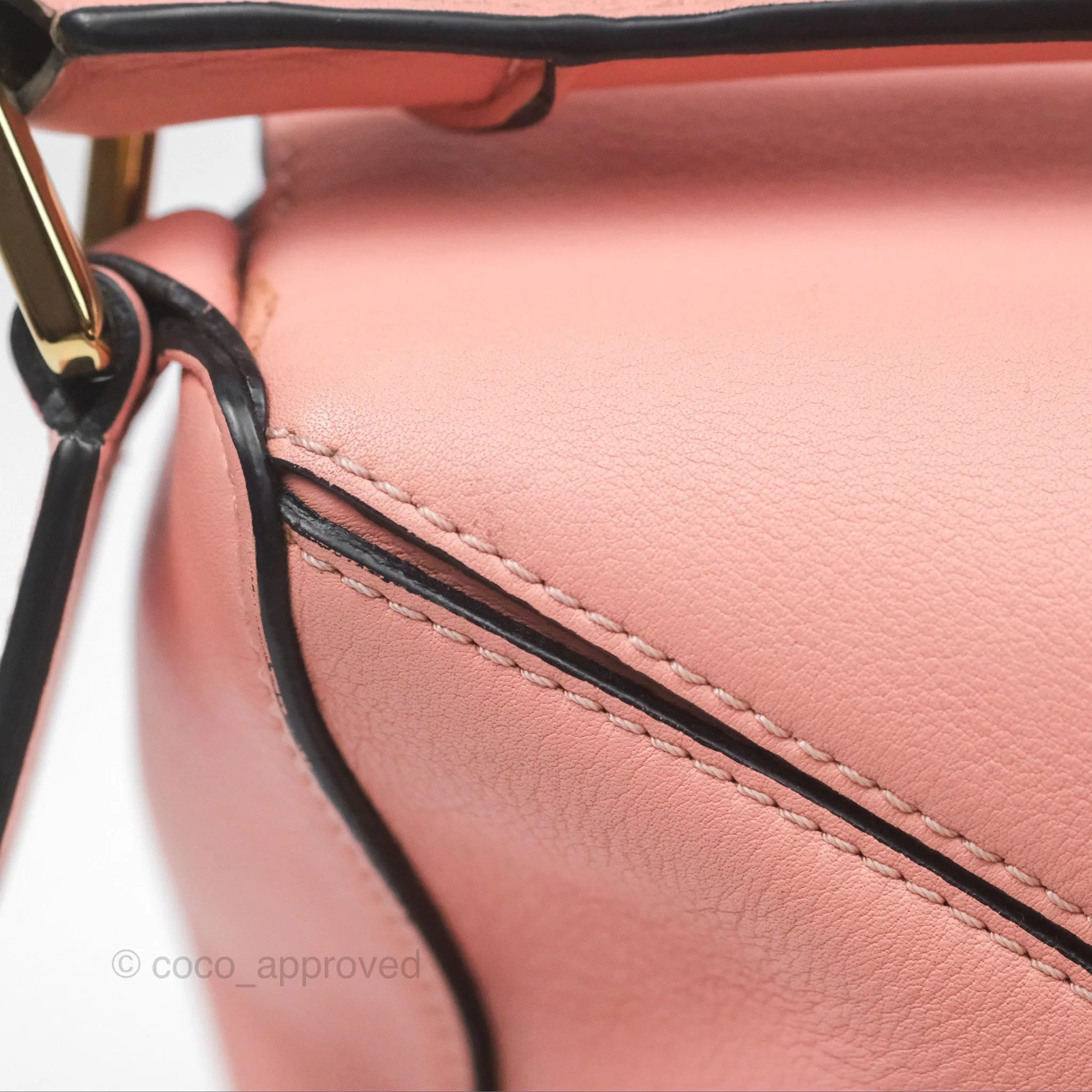 Loewe Small Puzzle Bag Pink Calfskin