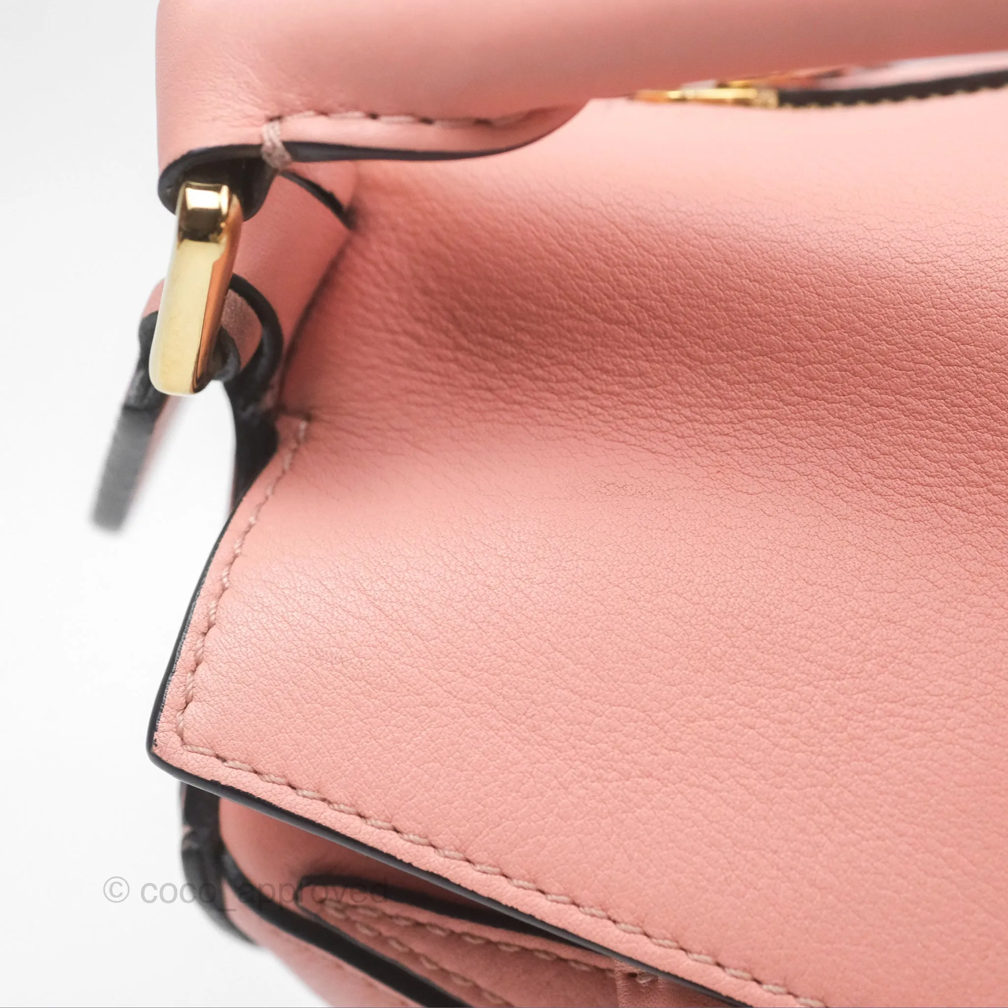 Loewe Small Puzzle Bag Pink Calfskin