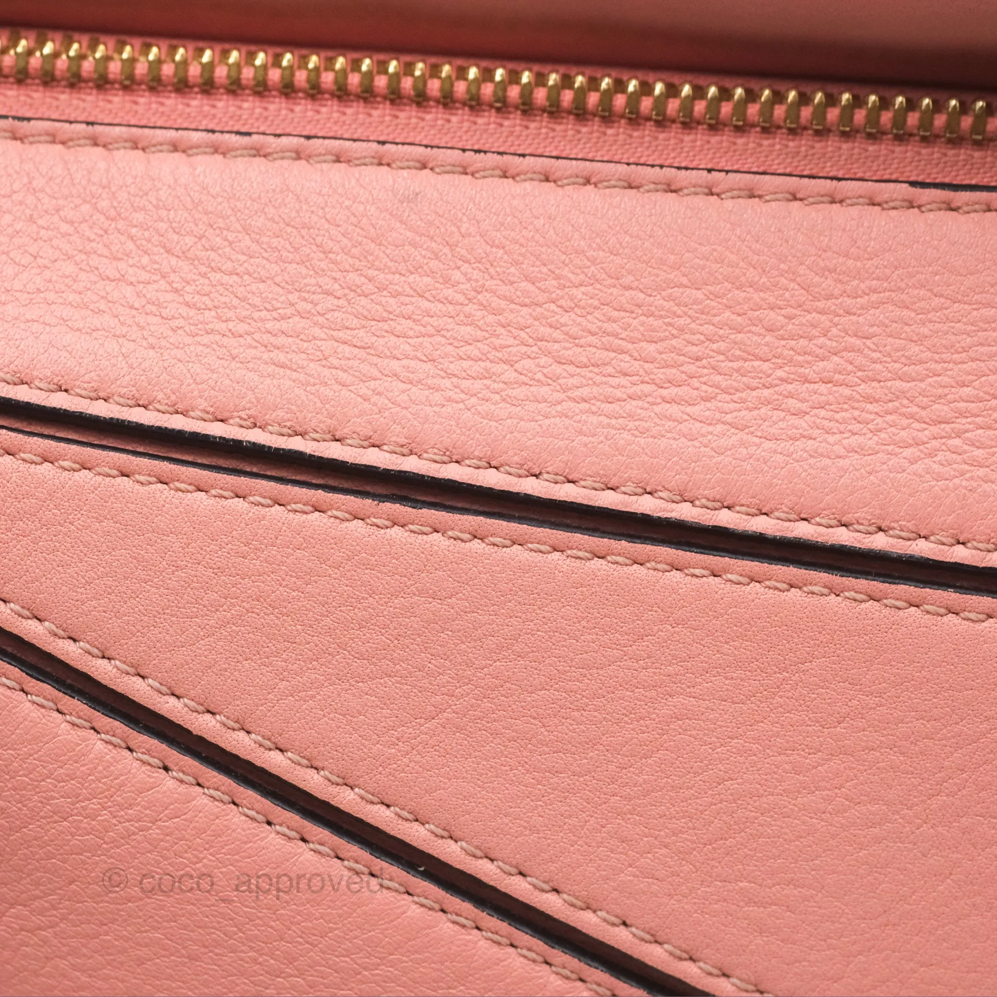 Loewe Small Puzzle Bag Pink Calfskin