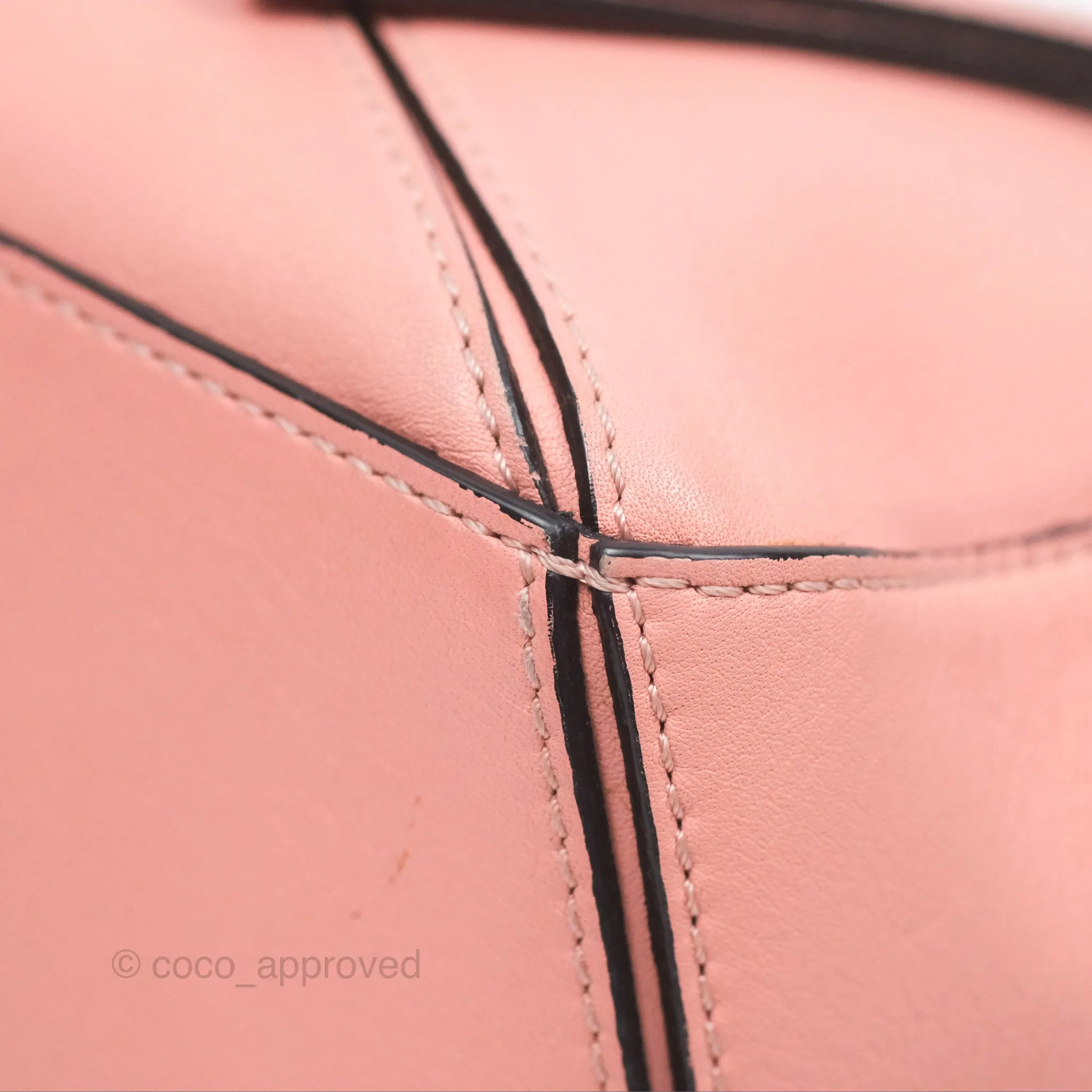 Loewe Small Puzzle Bag Pink Calfskin