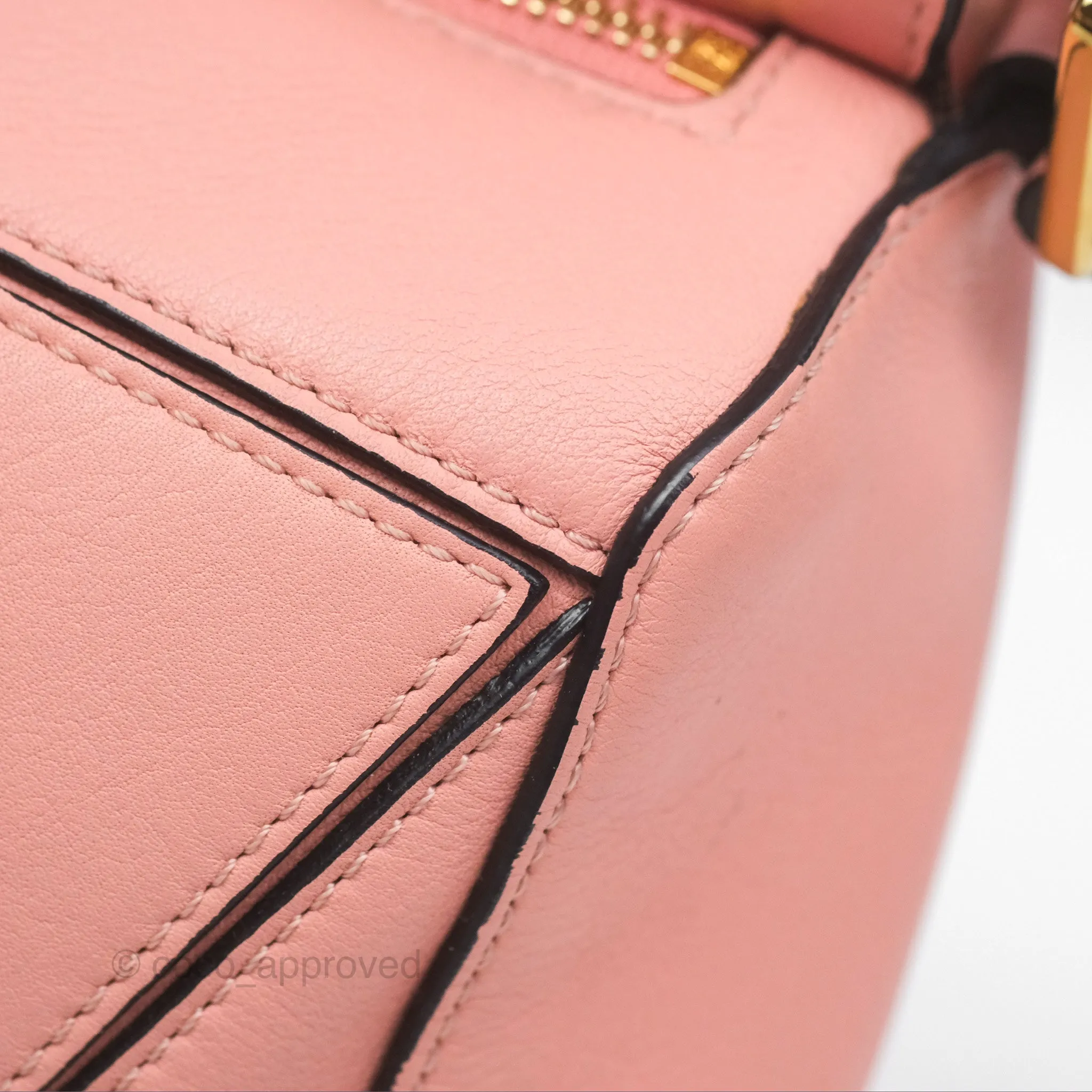 Loewe Small Puzzle Bag Pink Calfskin