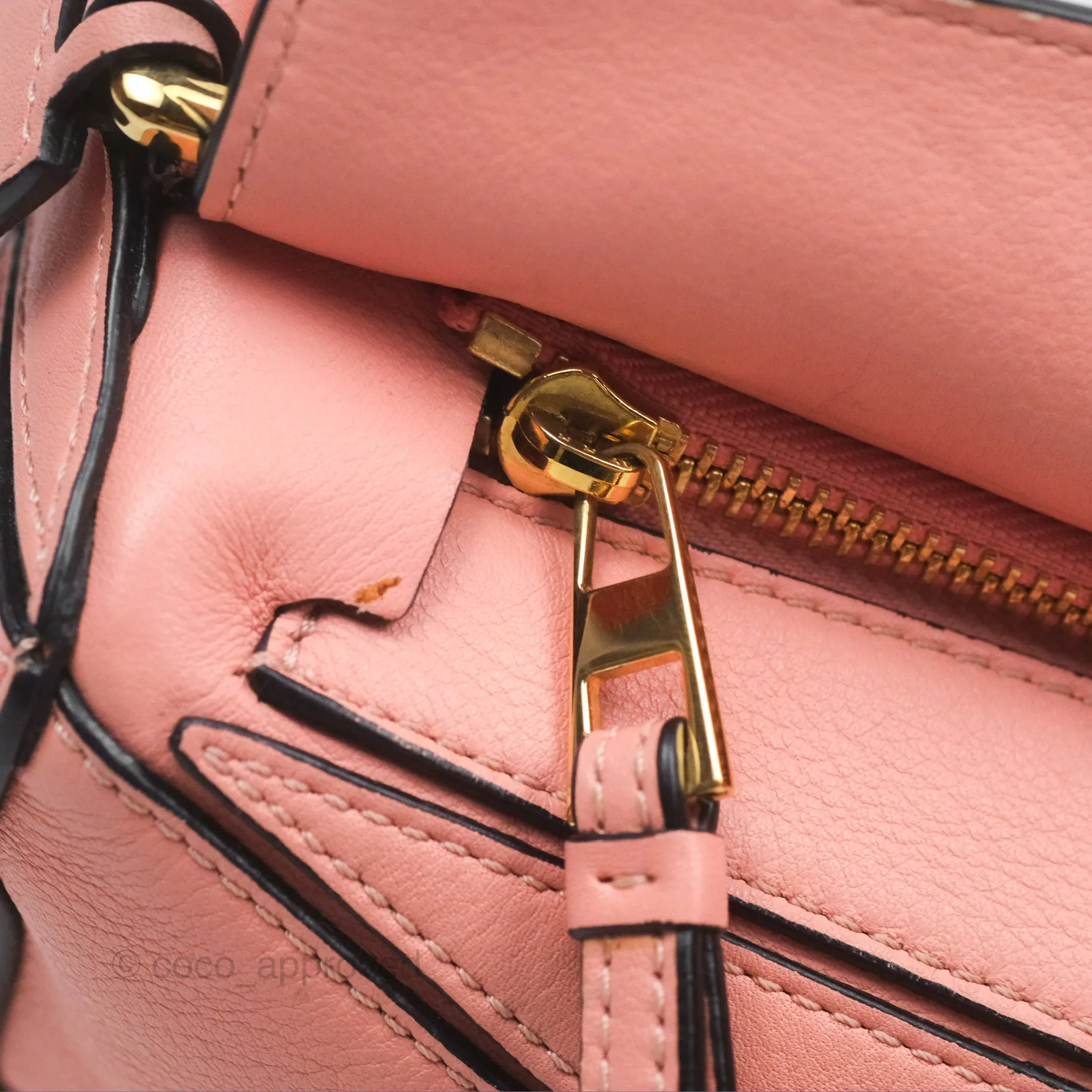 Loewe Small Puzzle Bag Pink Calfskin