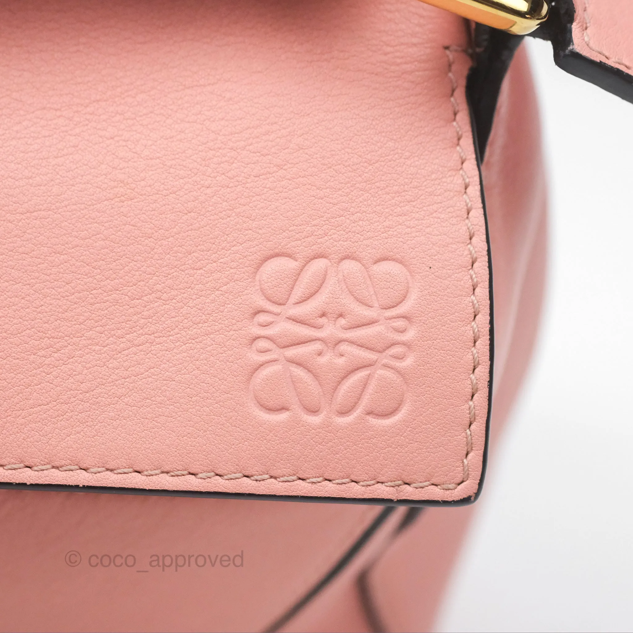 Loewe Small Puzzle Bag Pink Calfskin