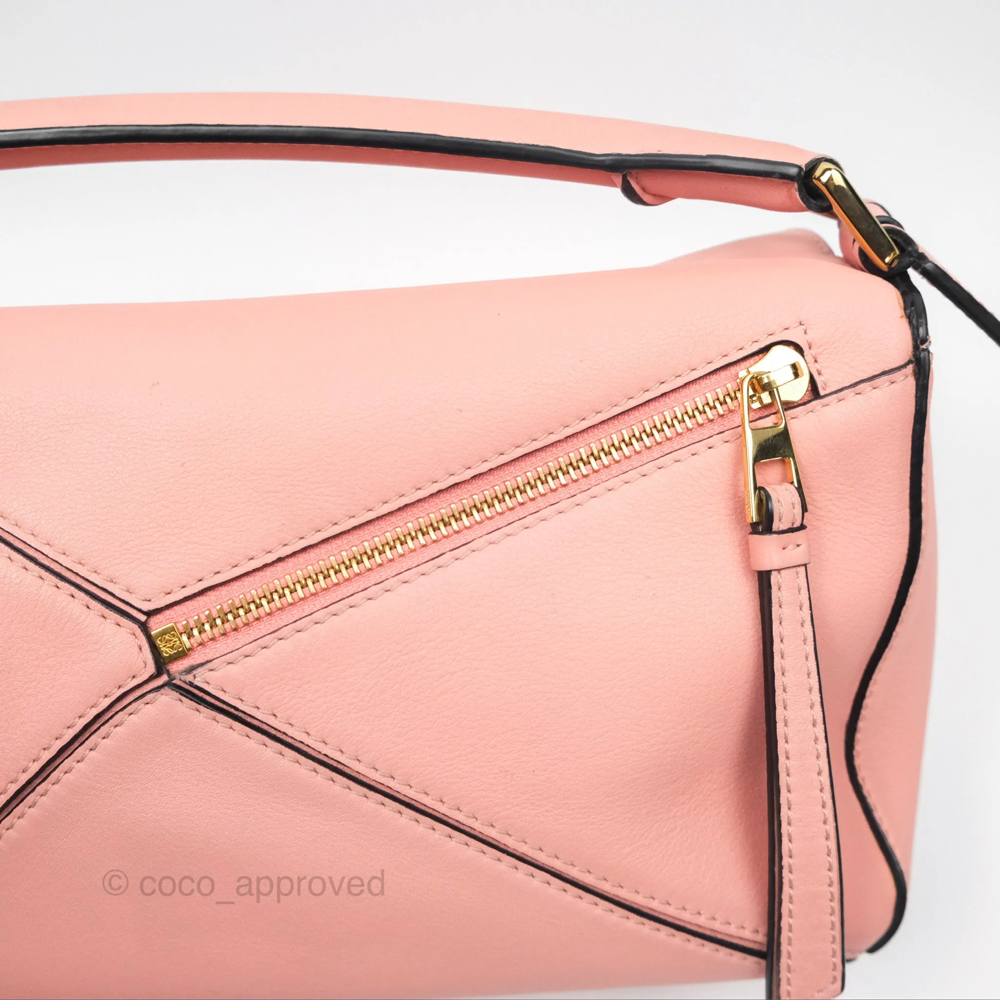 Loewe Small Puzzle Bag Pink Calfskin