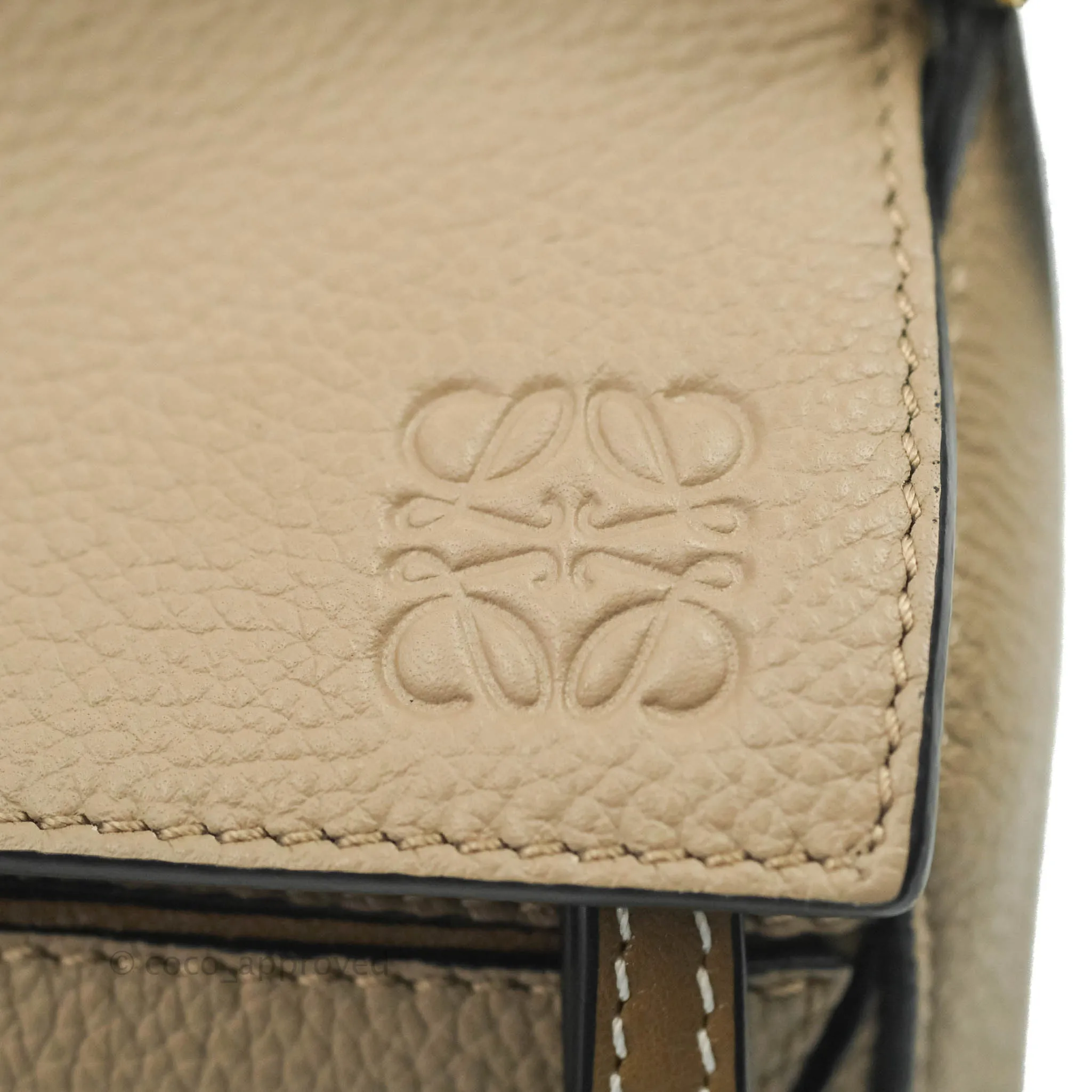 Loewe Small Puzzle Bag Sand Mink Grained Calfskin