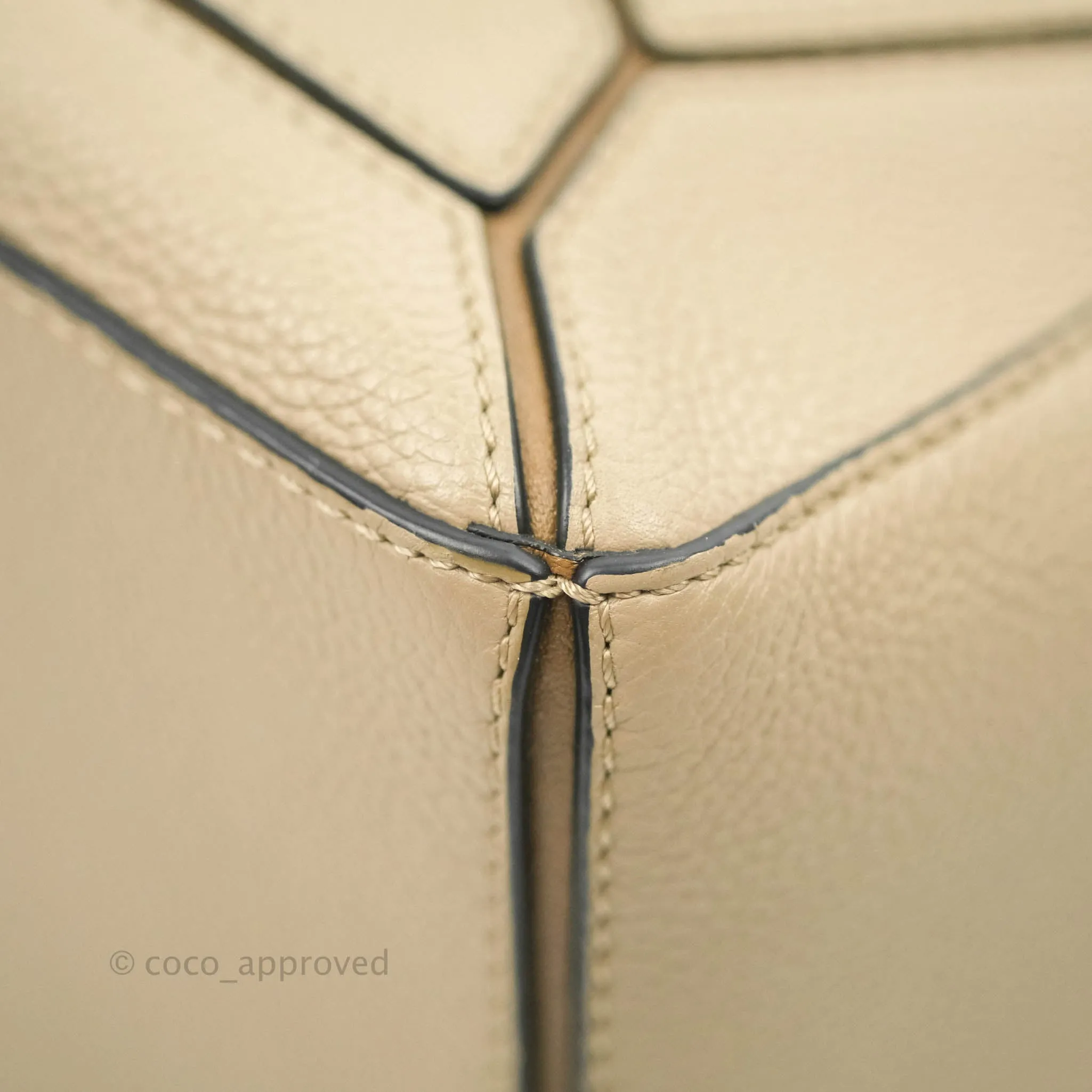 Loewe Small Puzzle Bag Sand Mink Grained Calfskin