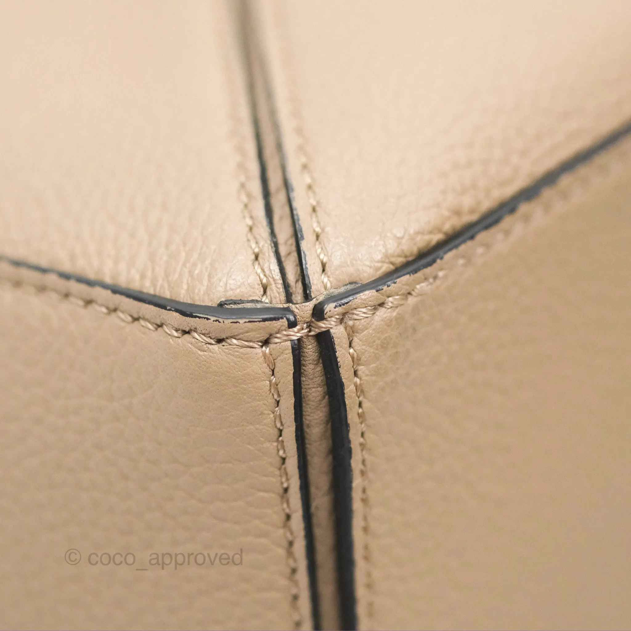 Loewe Small Puzzle Bag Sand Mink Grained Calfskin