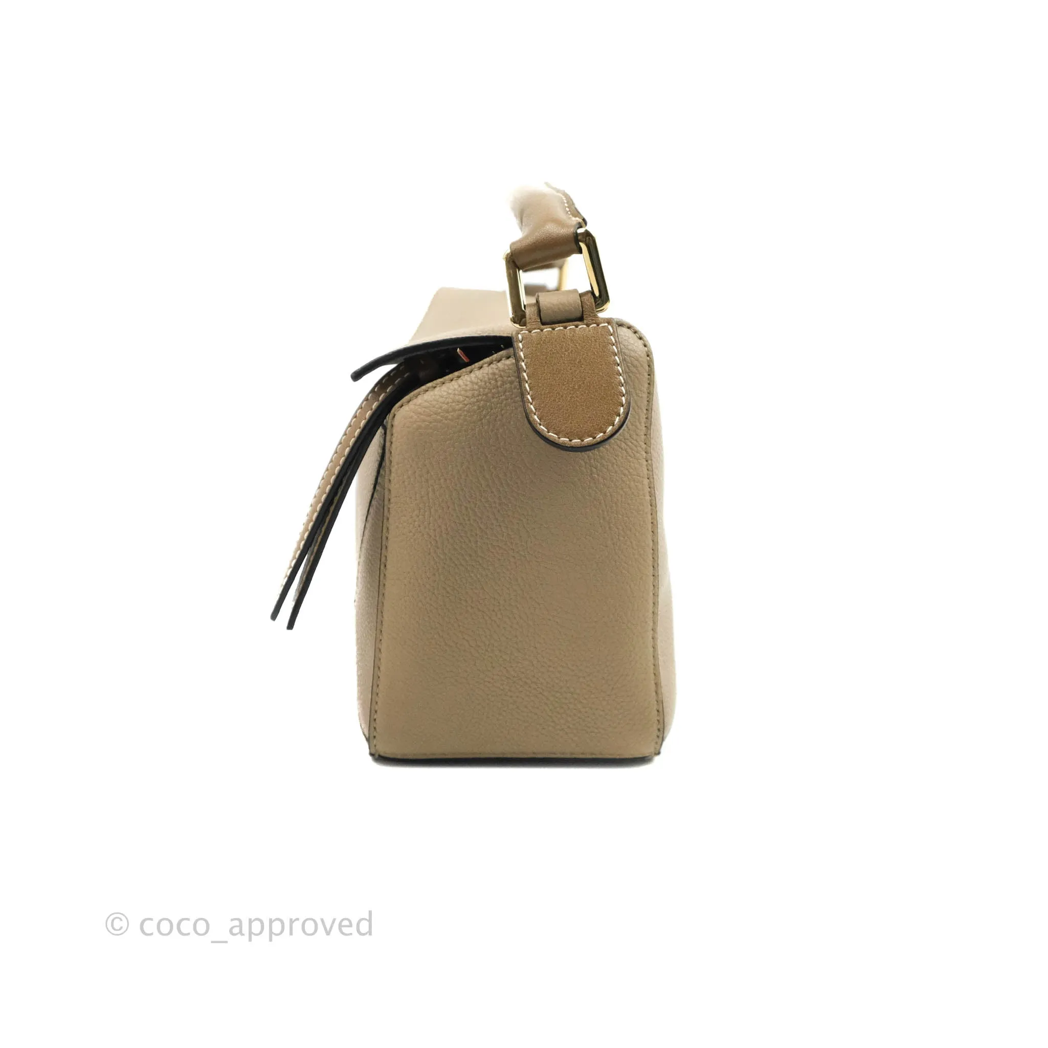 Loewe Small Puzzle Bag Sand Mink Grained Calfskin