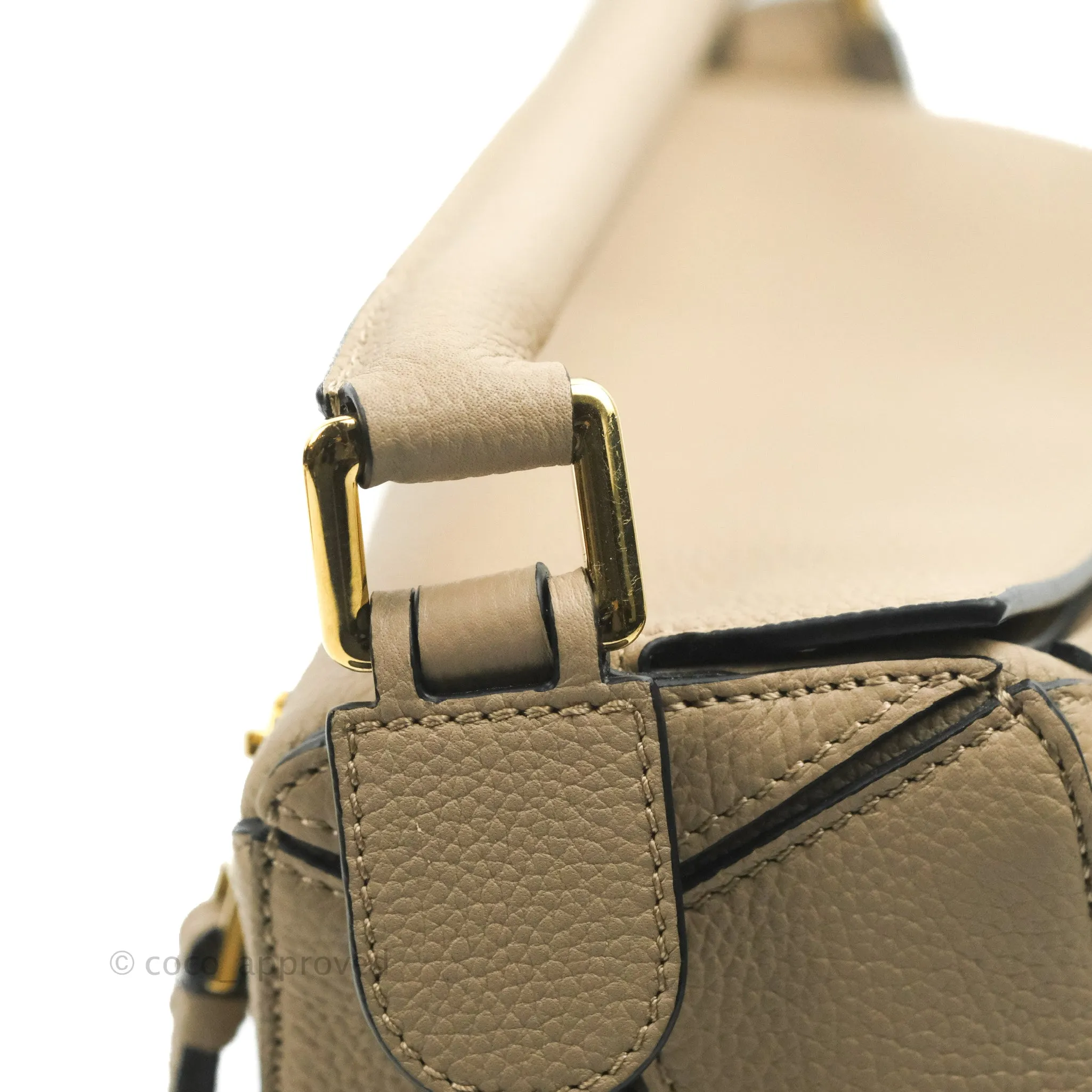 Loewe Small Puzzle Bag Sand Mink Grained Calfskin