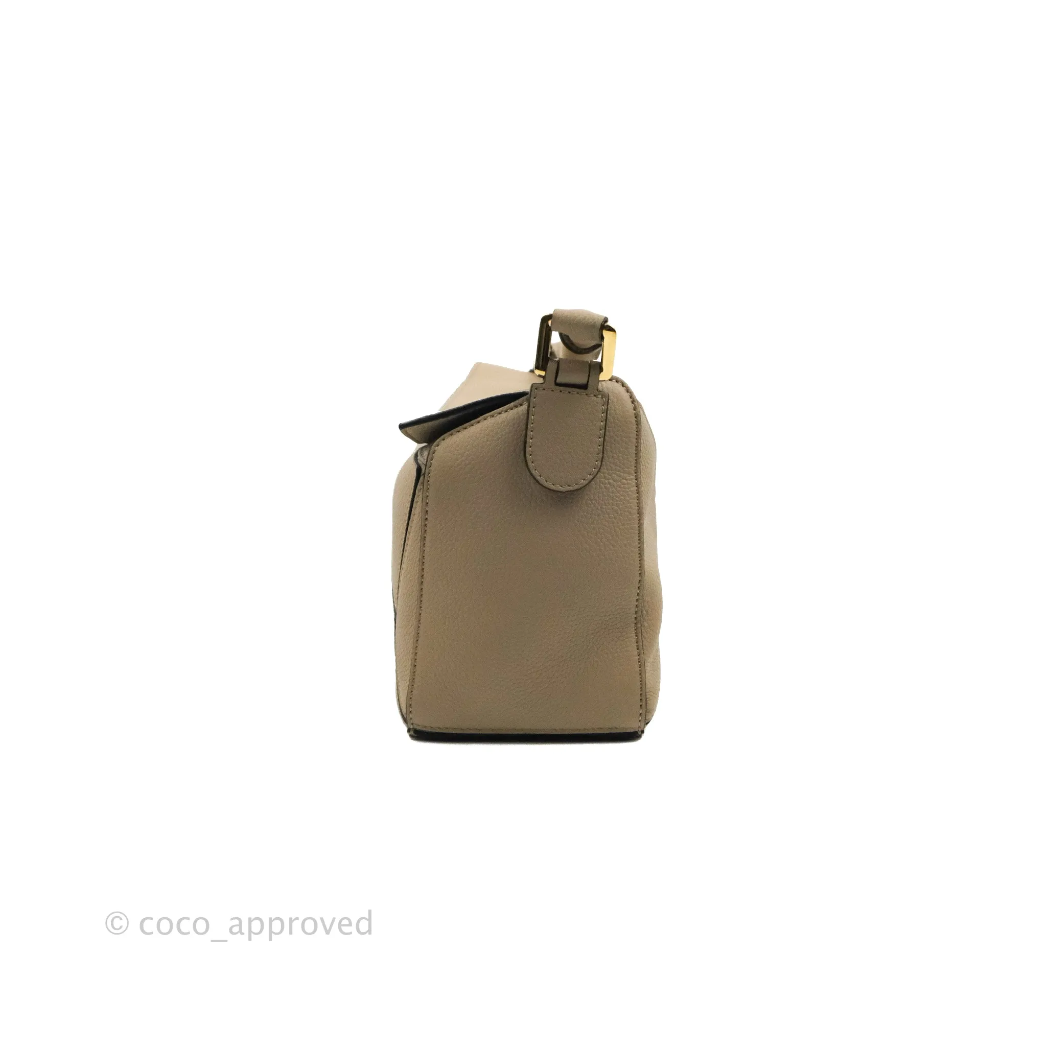 Loewe Small Puzzle Bag Sand Mink Grained Calfskin