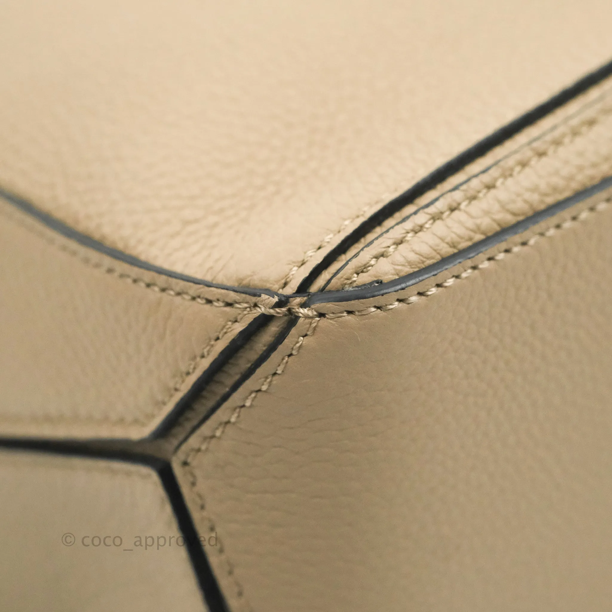 Loewe Small Puzzle Bag Sand Mink Grained Calfskin