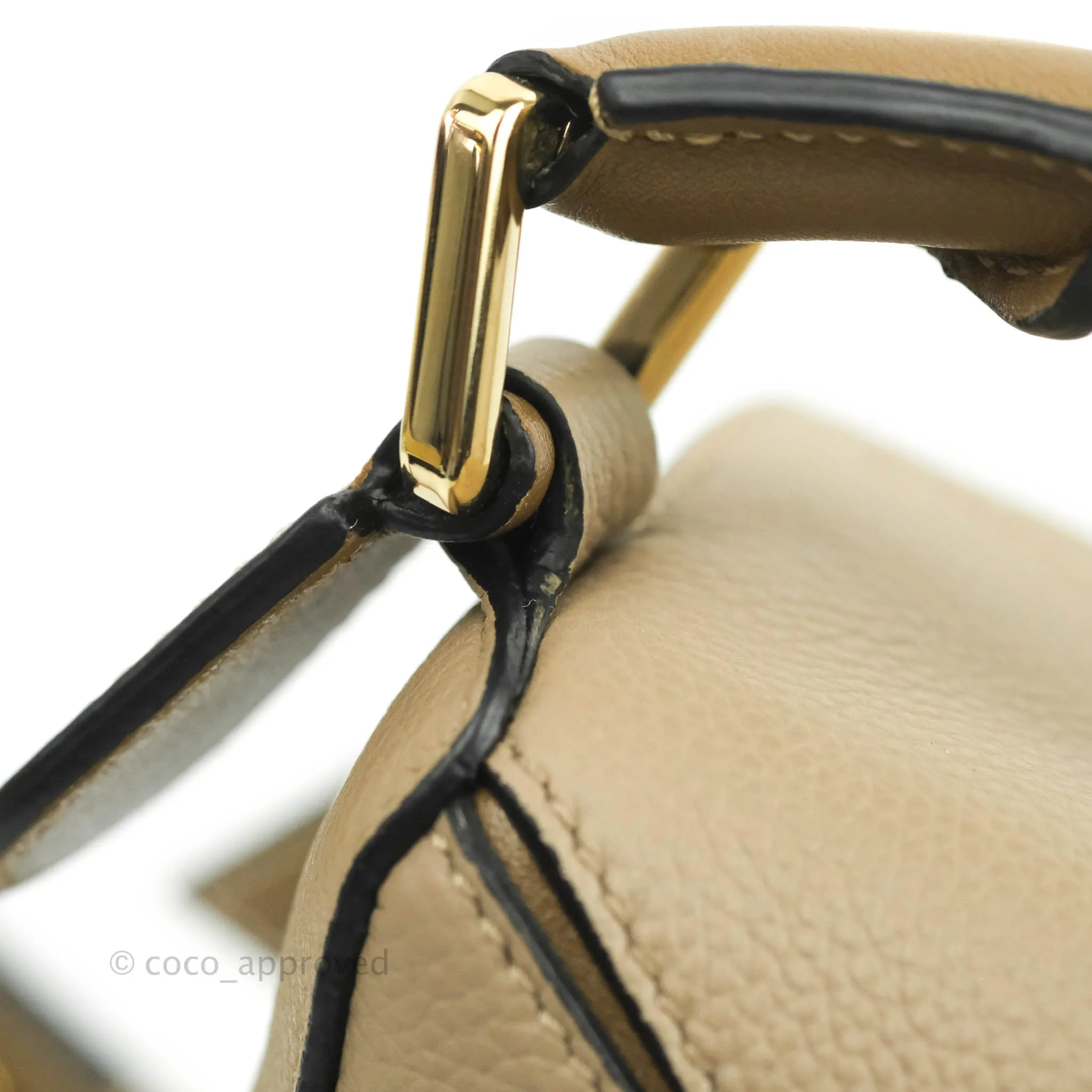 Loewe Small Puzzle Bag Sand Mink Grained Calfskin