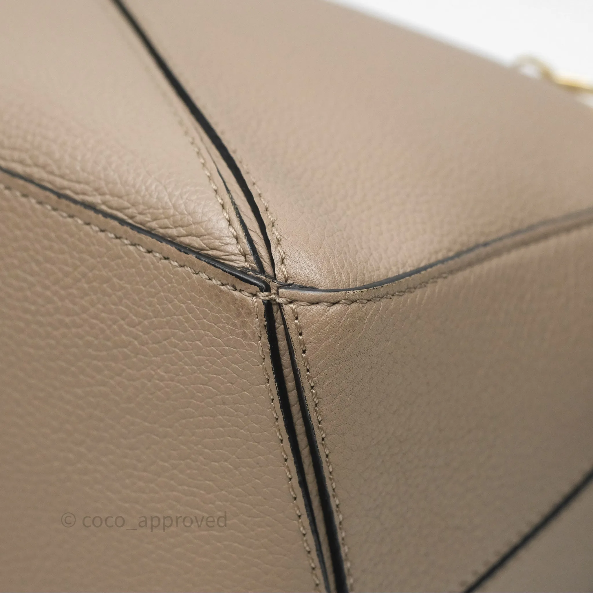 Loewe Small Puzzle Bag Sand Mink Grained Calfskin