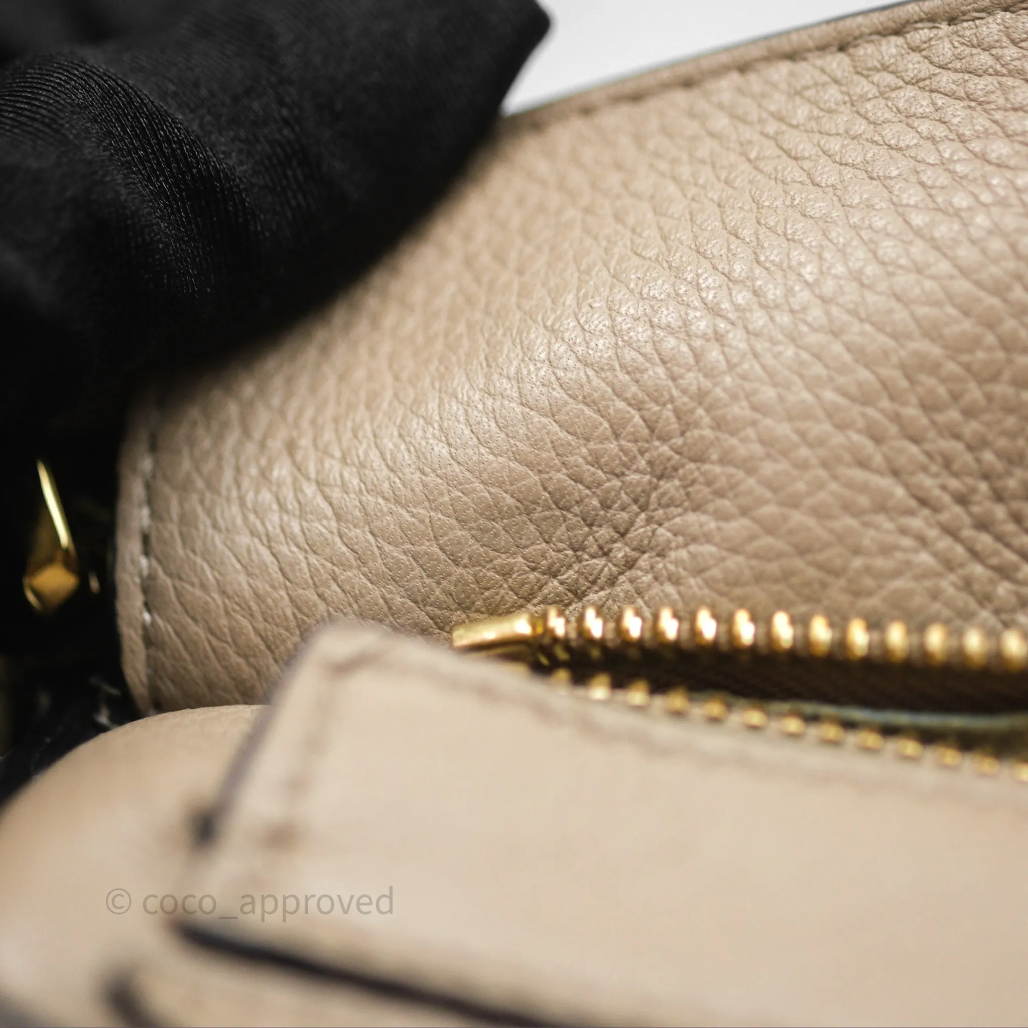 Loewe Small Puzzle Bag Sand Mink Grained Calfskin