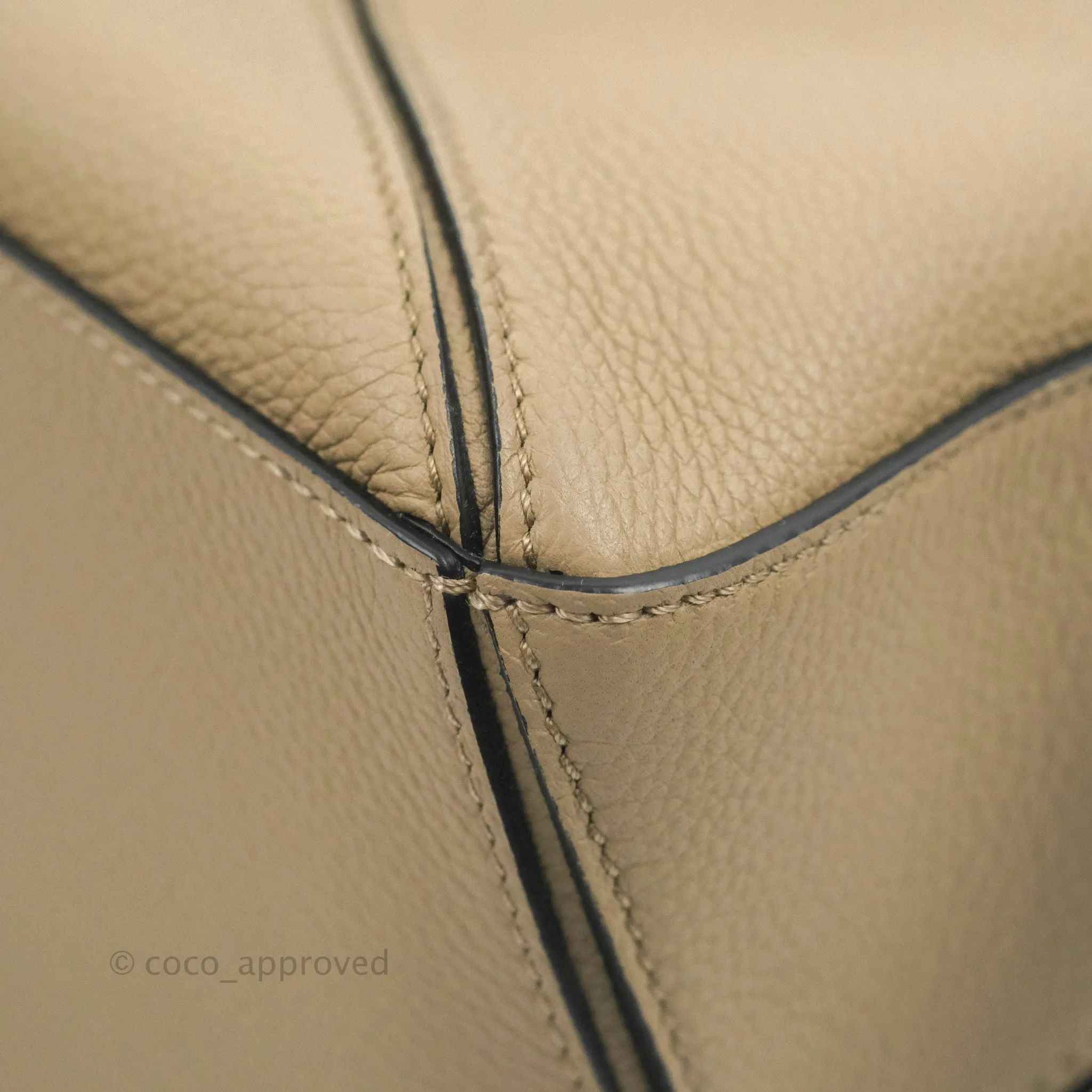 Loewe Small Puzzle Bag Sand Mink Grained Calfskin