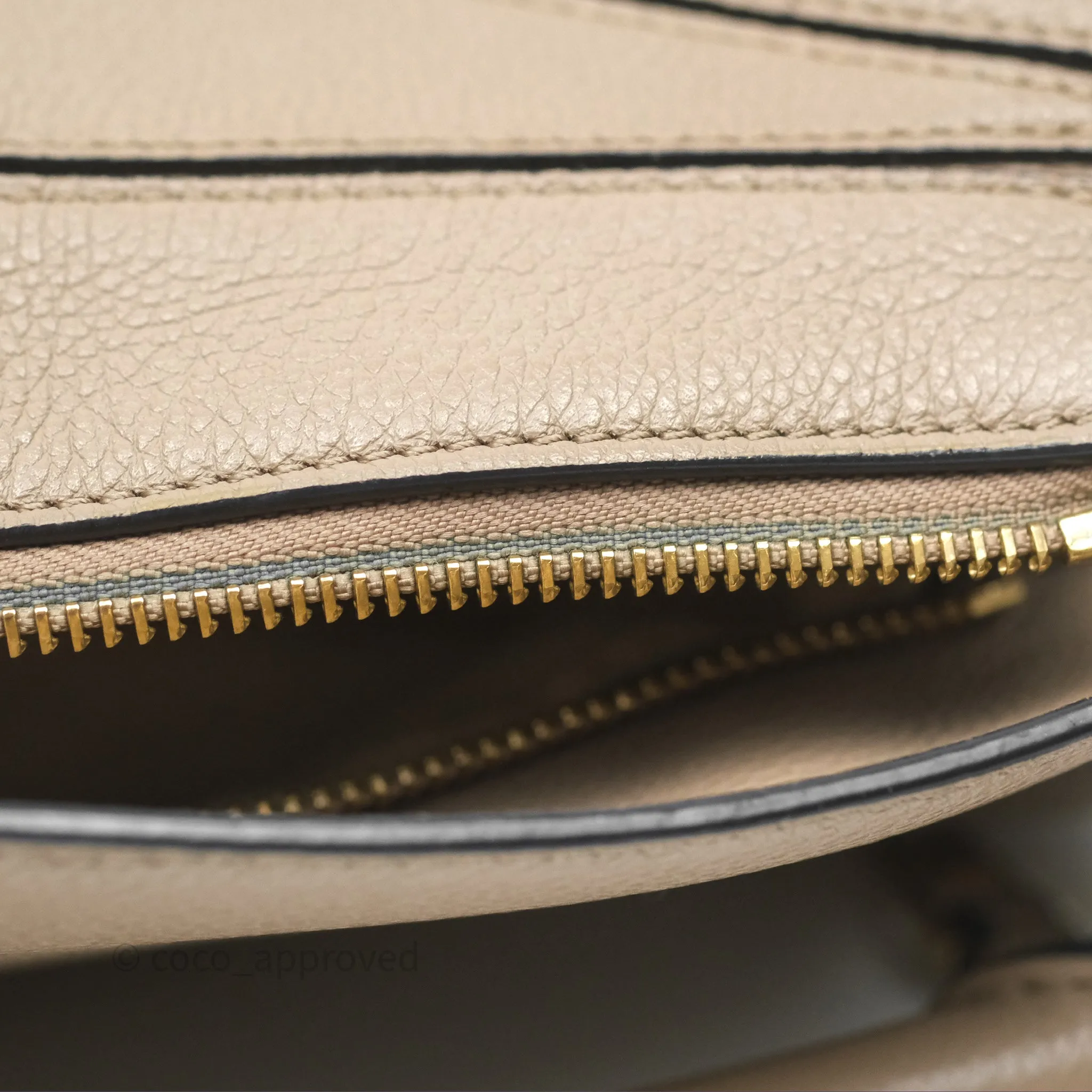 Loewe Small Puzzle Bag Sand Mink Grained Calfskin