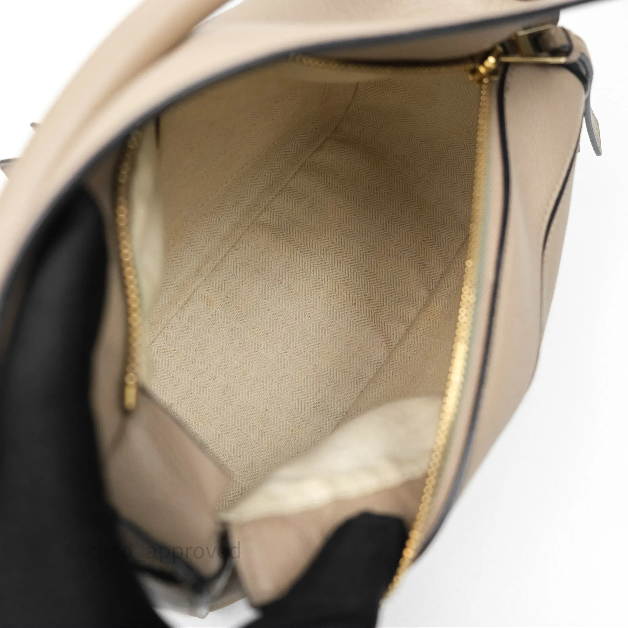 Loewe Small Puzzle Bag Sand Mink Grained Calfskin