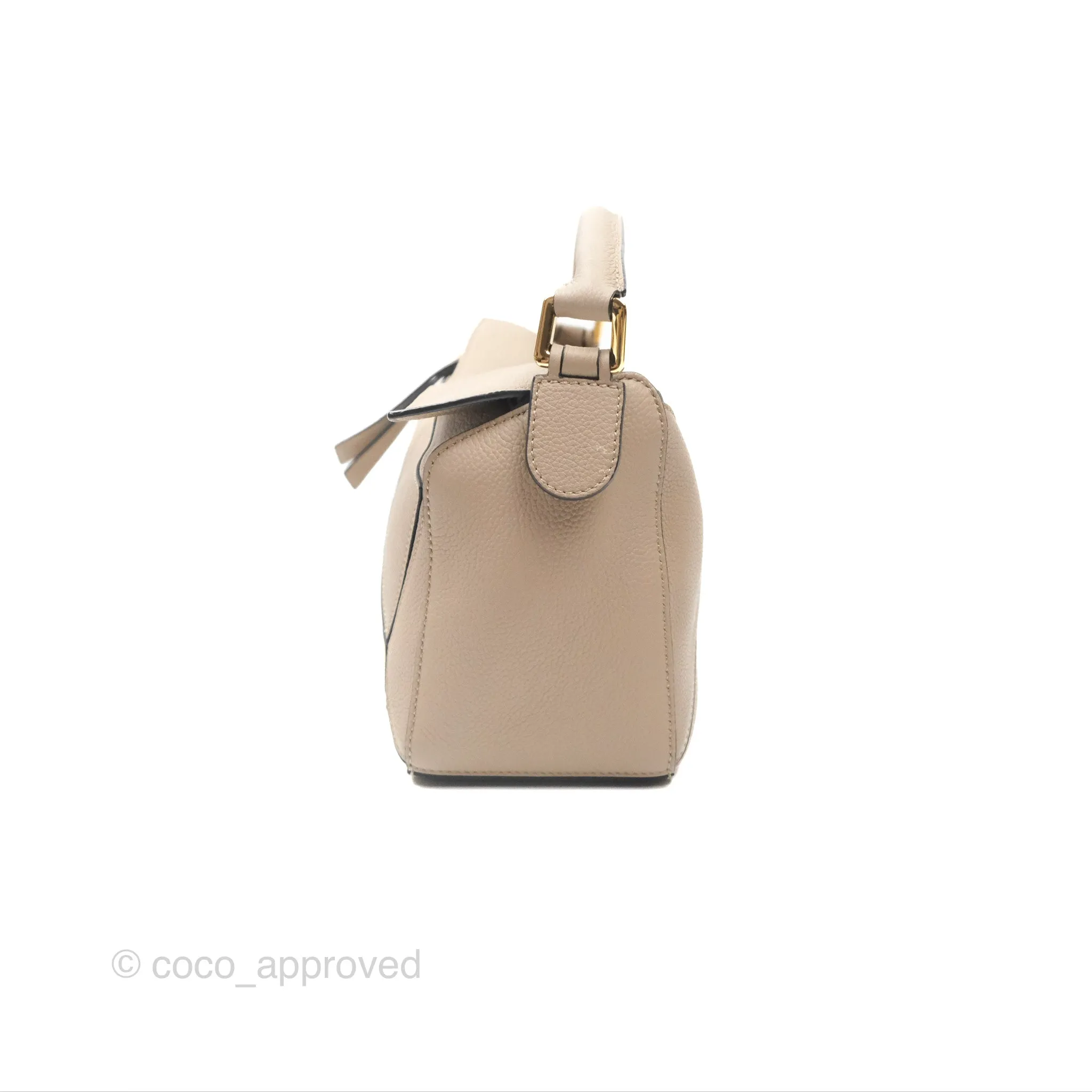 Loewe Small Puzzle Bag Sand Mink Grained Calfskin
