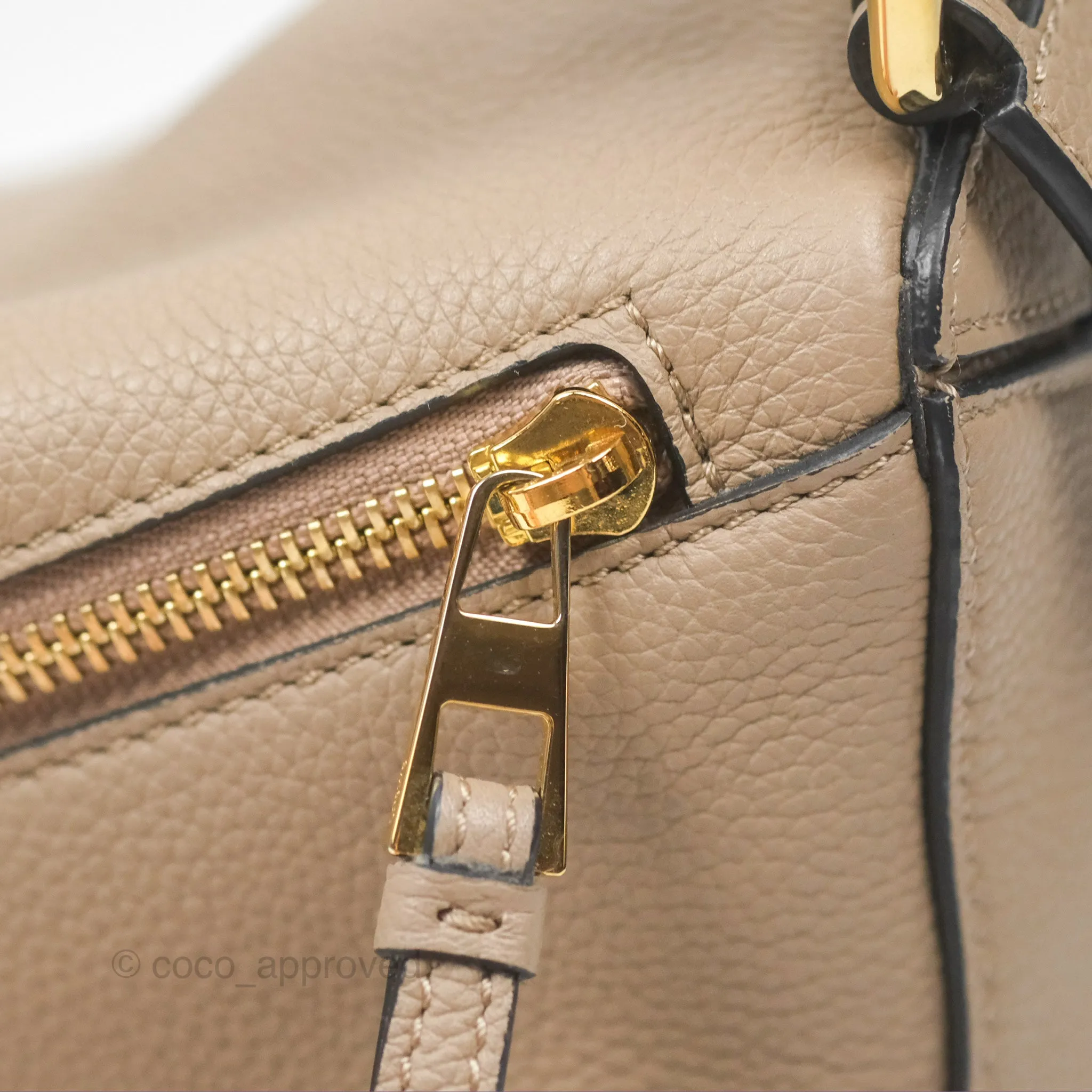 Loewe Small Puzzle Bag Sand Mink Grained Calfskin