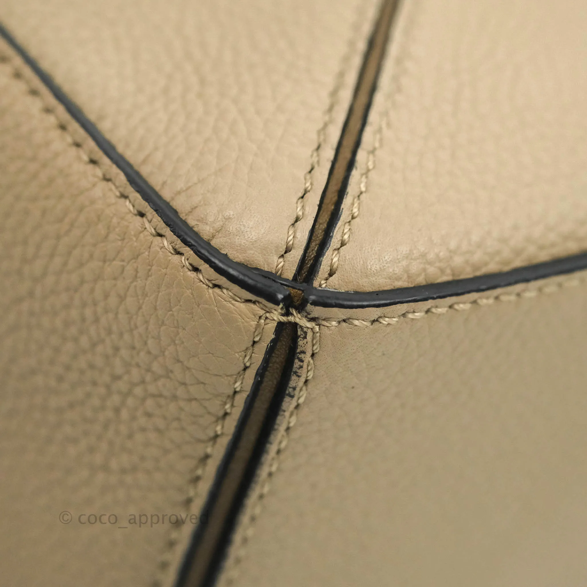 Loewe Small Puzzle Bag Sand Mink Grained Calfskin