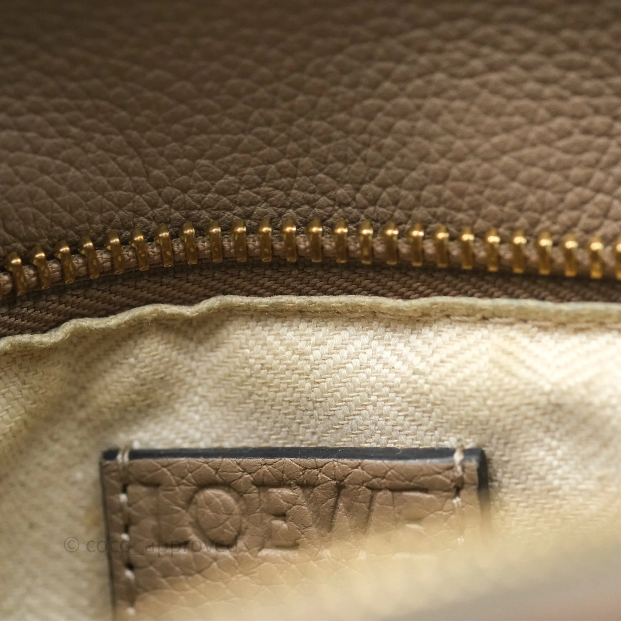 Loewe Small Puzzle Bag Sand Mink Grained Calfskin