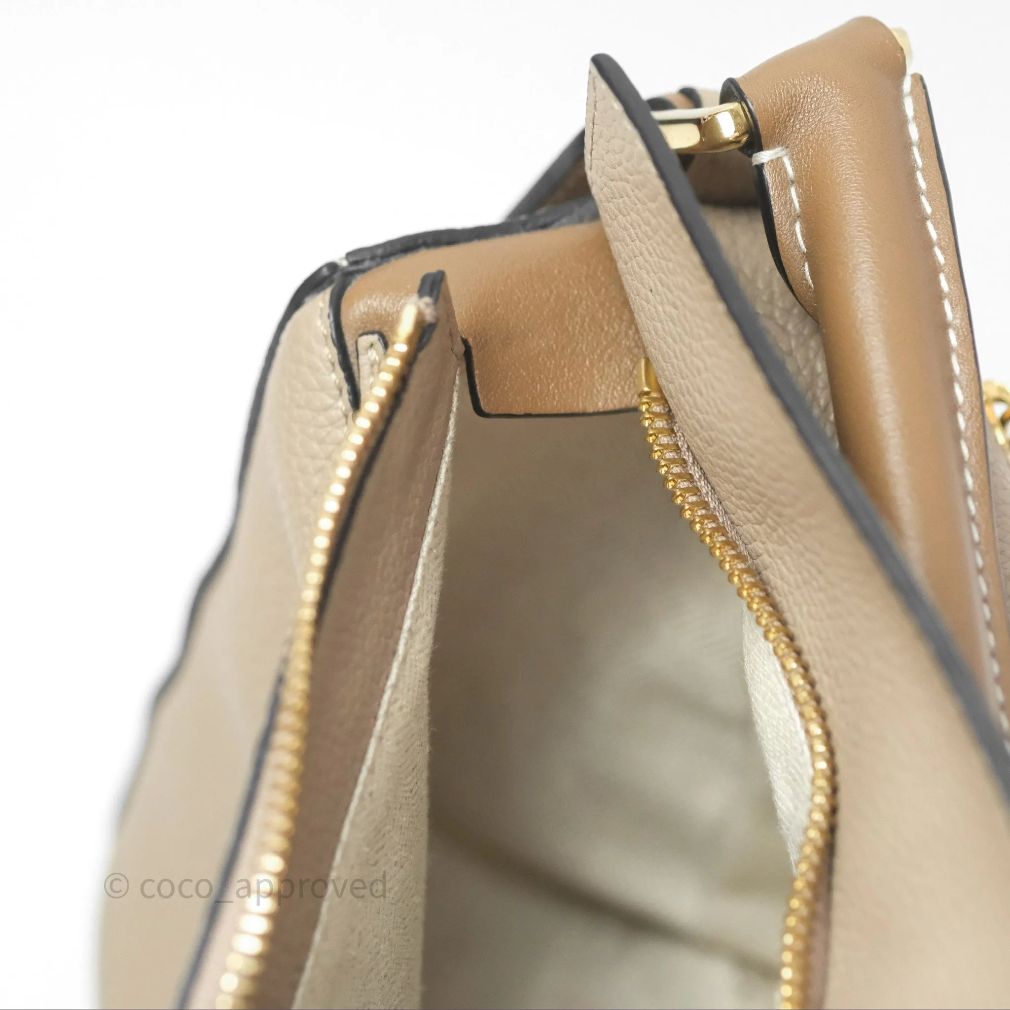 Loewe Small Puzzle Bag Sand Mink Grained Calfskin