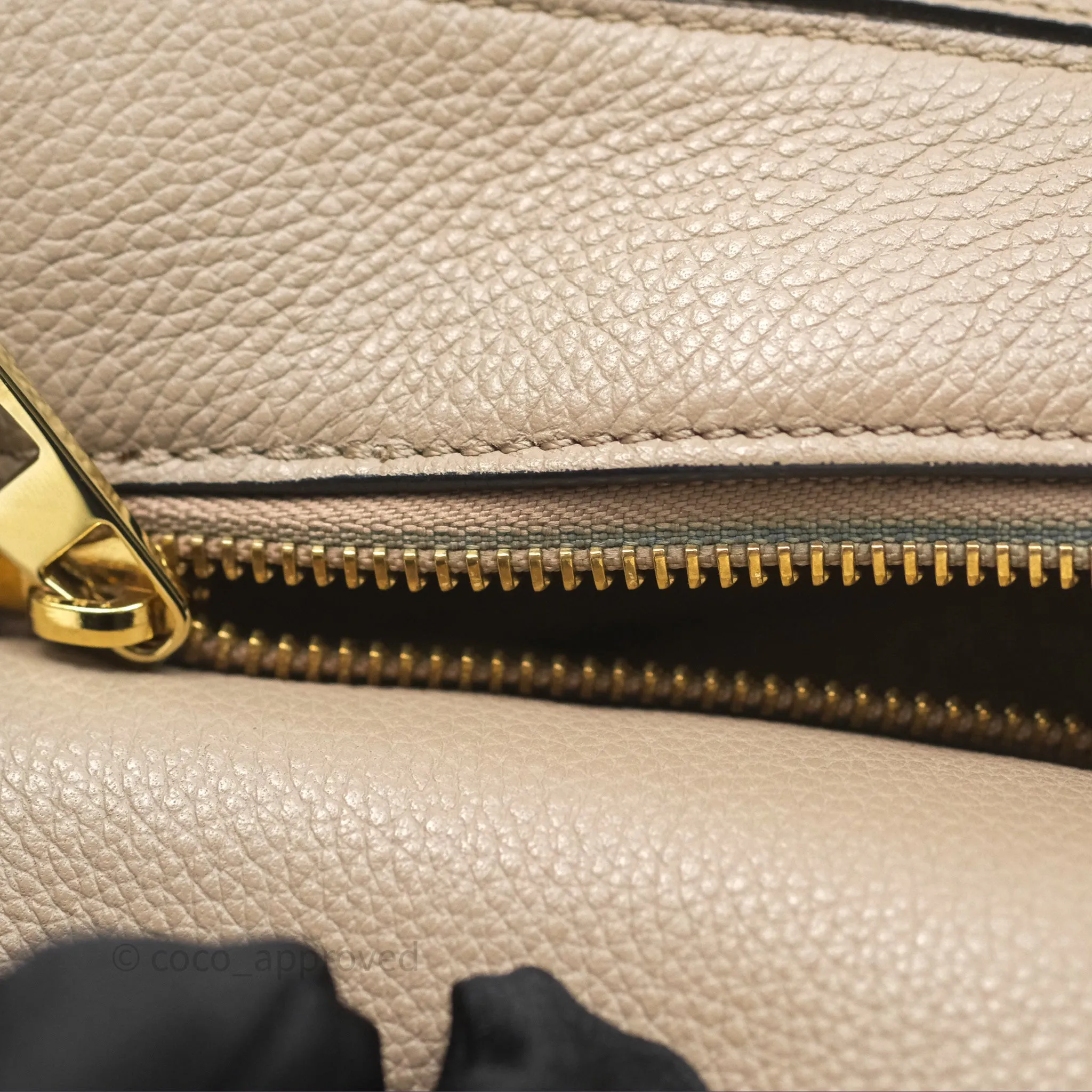 Loewe Small Puzzle Bag Sand Mink Grained Calfskin