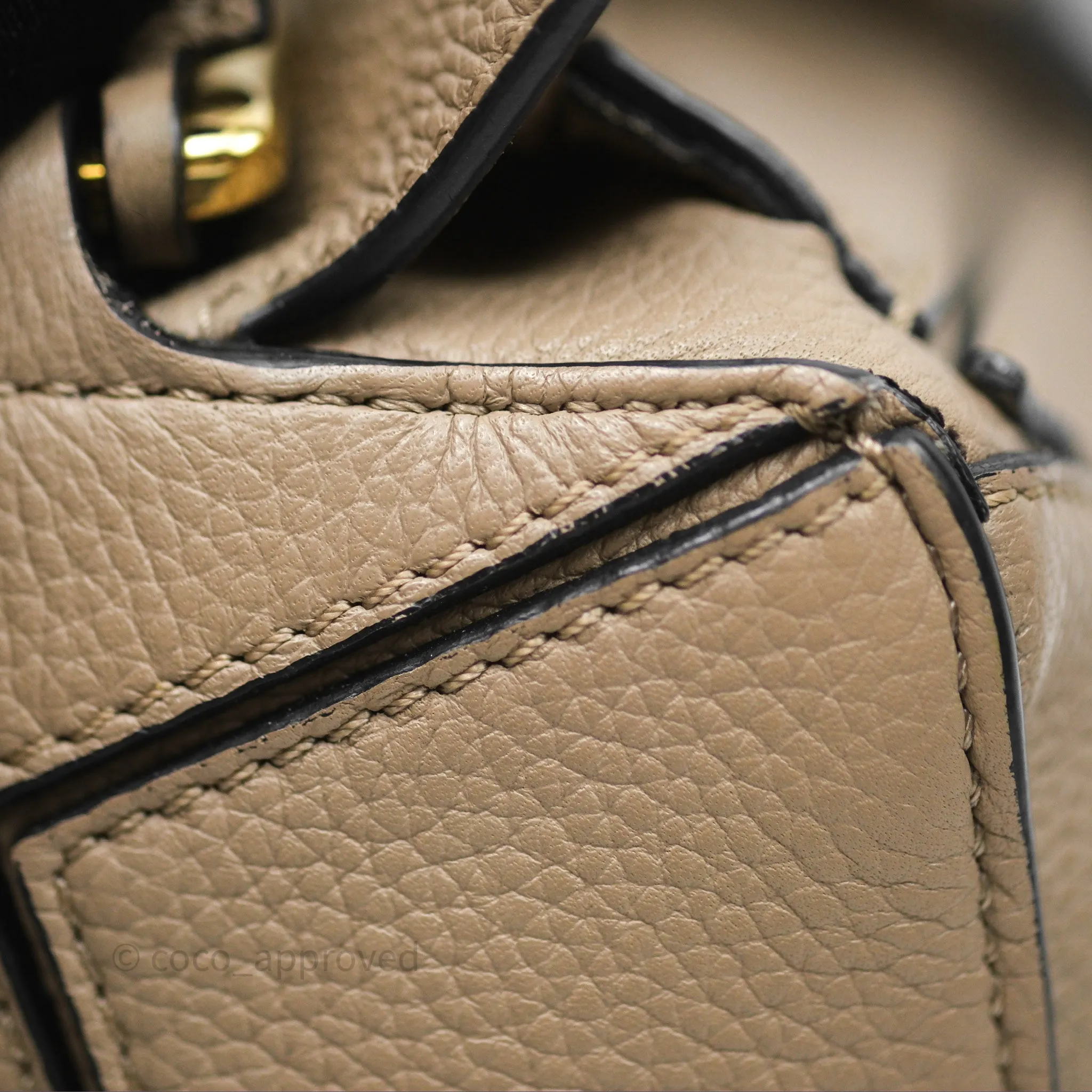 Loewe Small Puzzle Bag Sand Mink Grained Calfskin