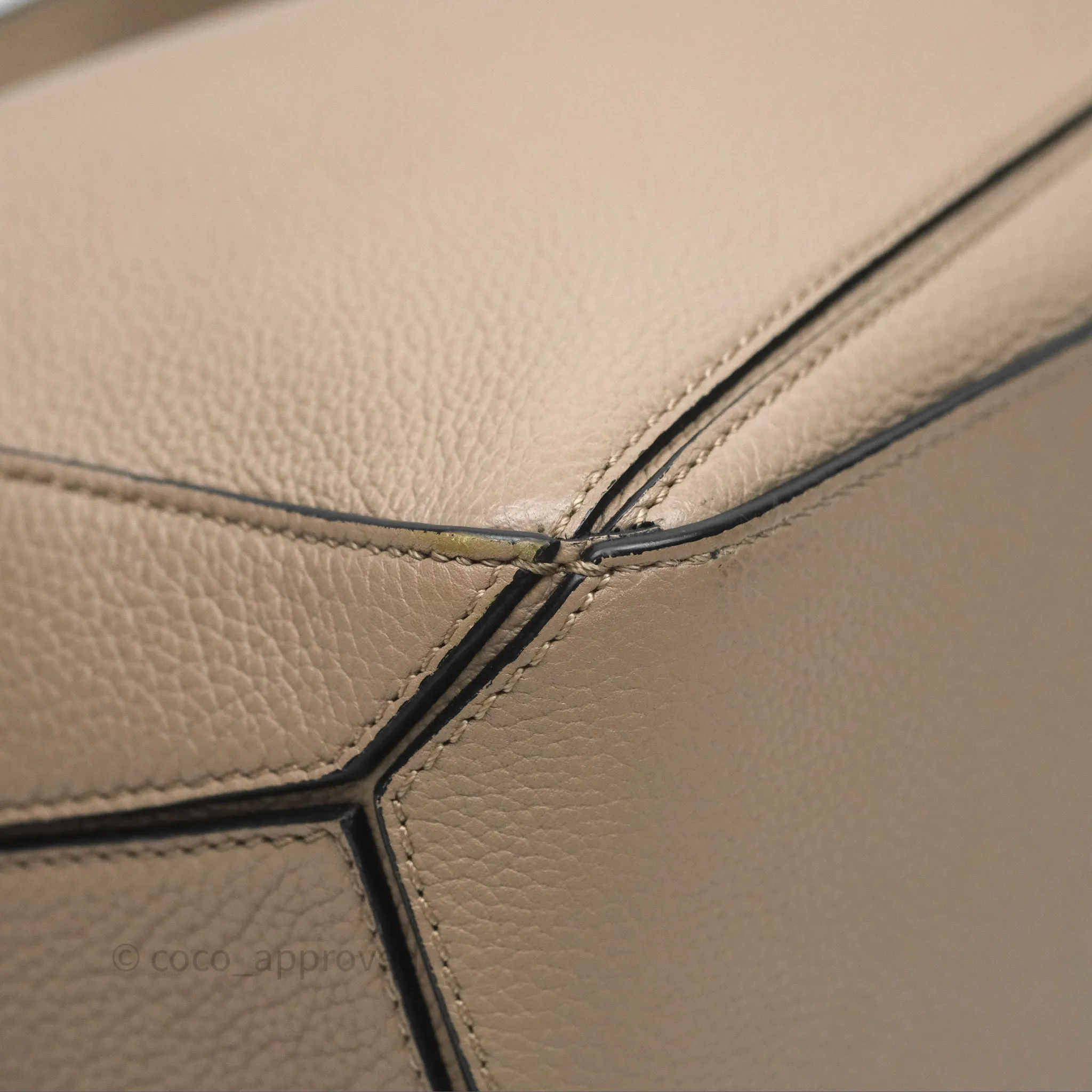 Loewe Small Puzzle Bag Sand Mink Grained Calfskin