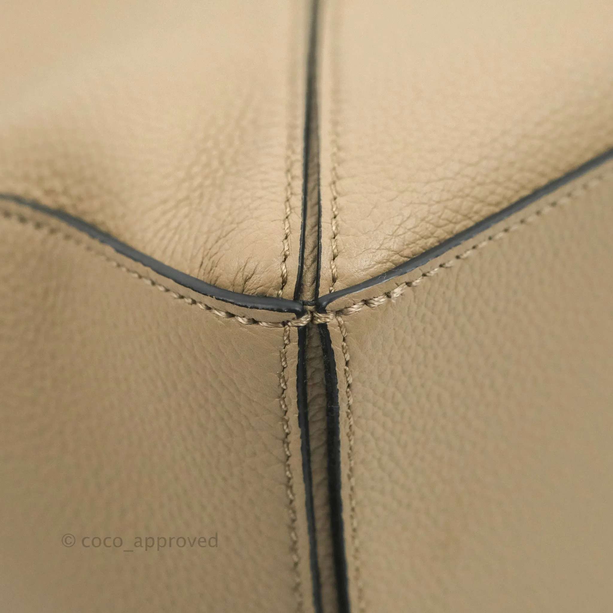Loewe Small Puzzle Bag Sand Mink Grained Calfskin