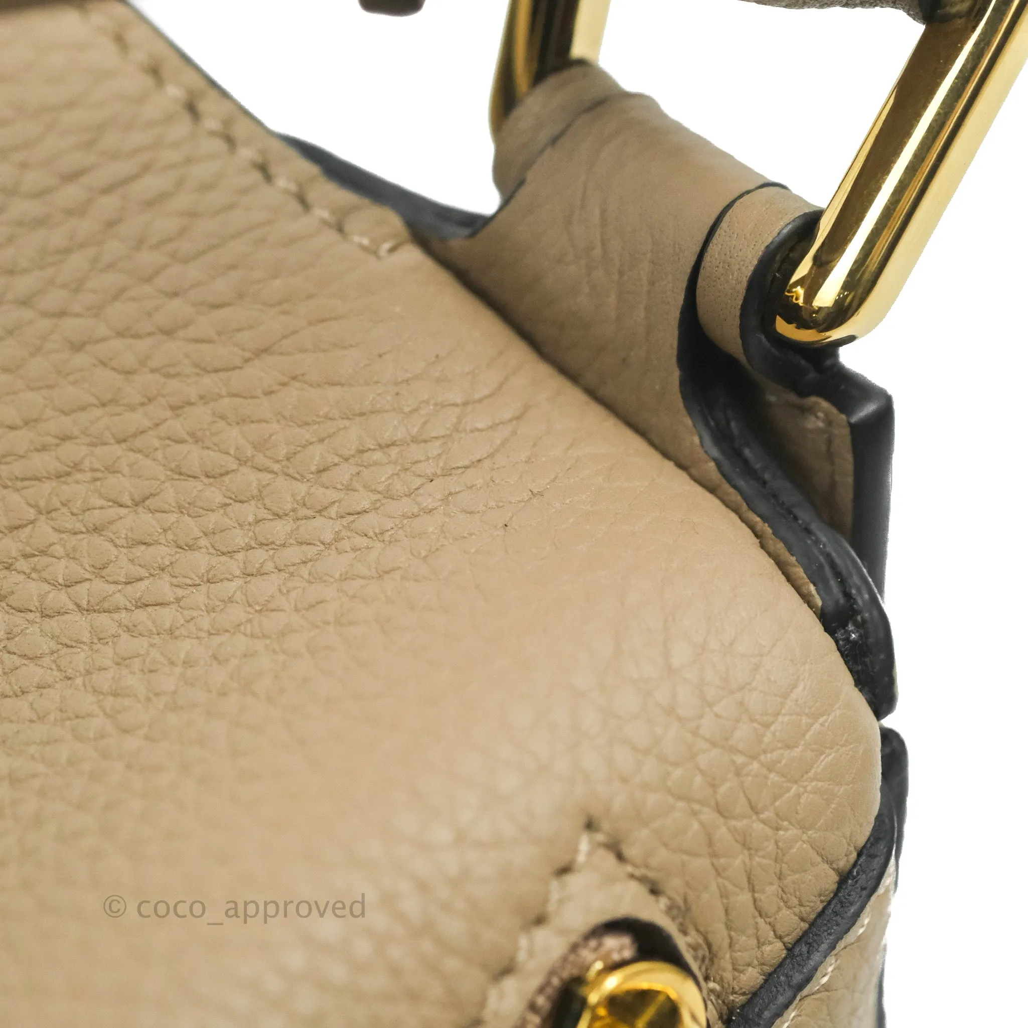 Loewe Small Puzzle Bag Sand Mink Grained Calfskin