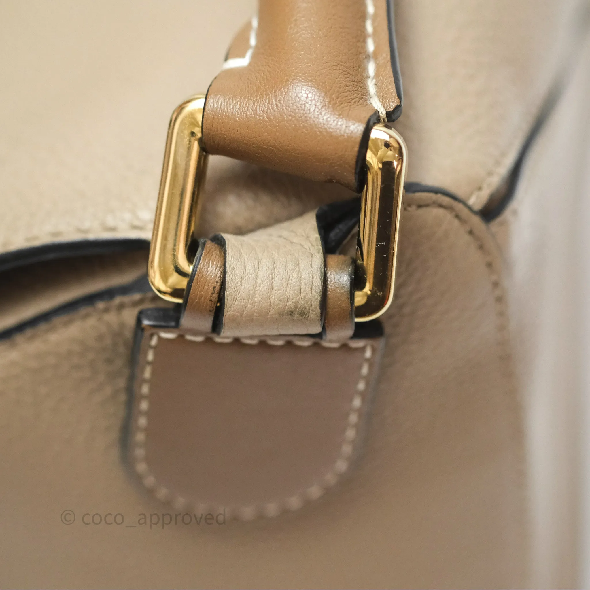 Loewe Small Puzzle Bag Sand Mink Grained Calfskin