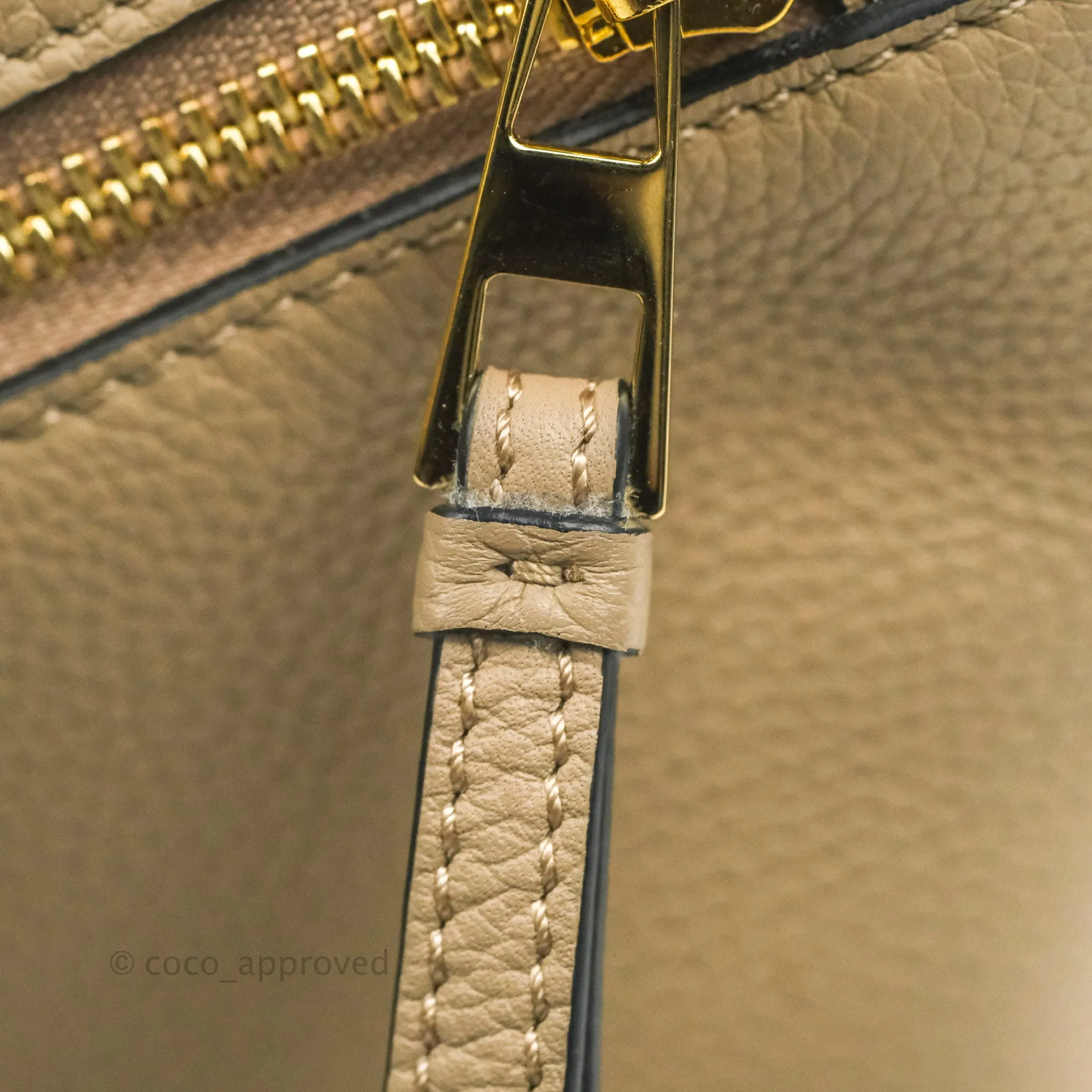 Loewe Small Puzzle Bag Sand Mink Grained Calfskin