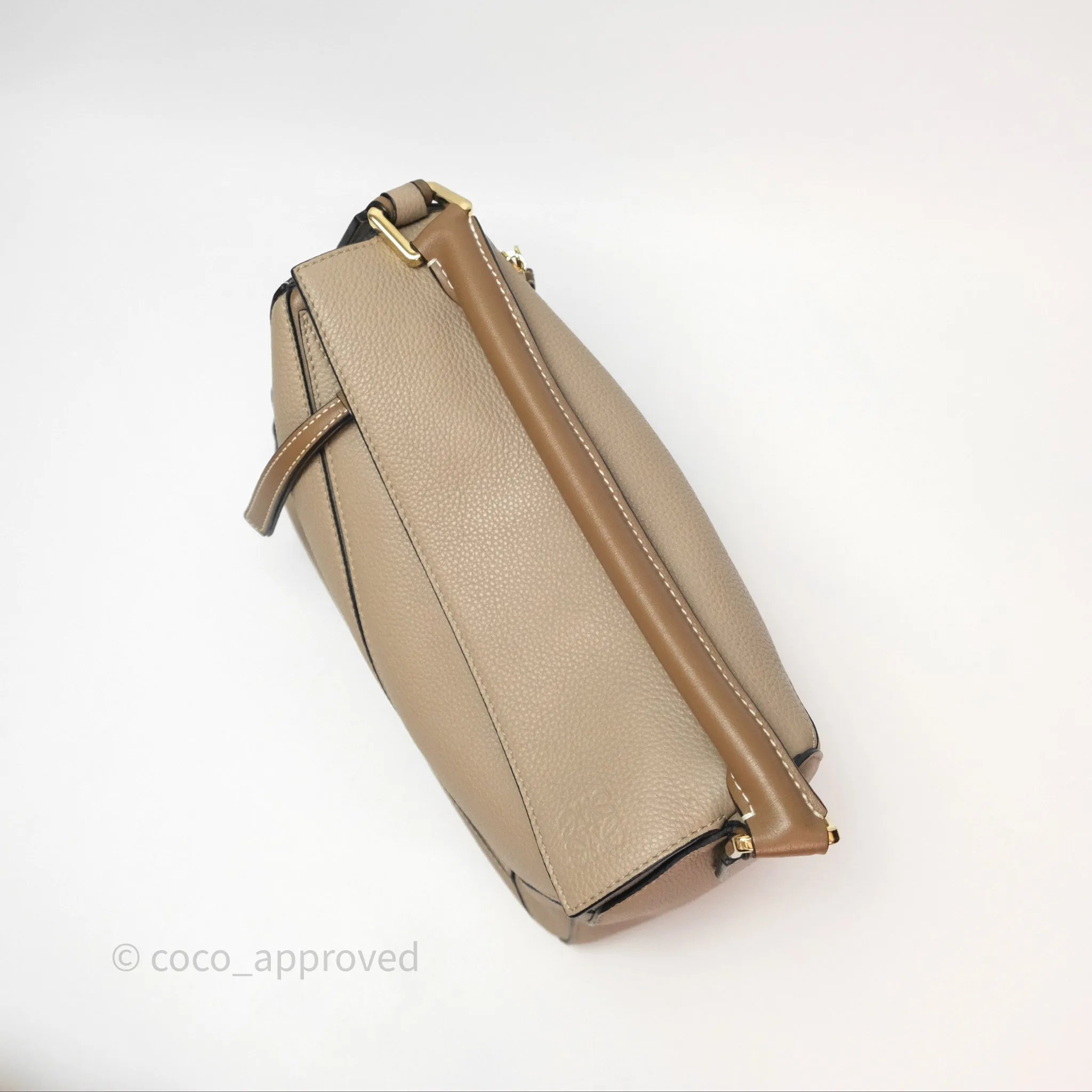 Loewe Small Puzzle Bag Sand Mink Grained Calfskin