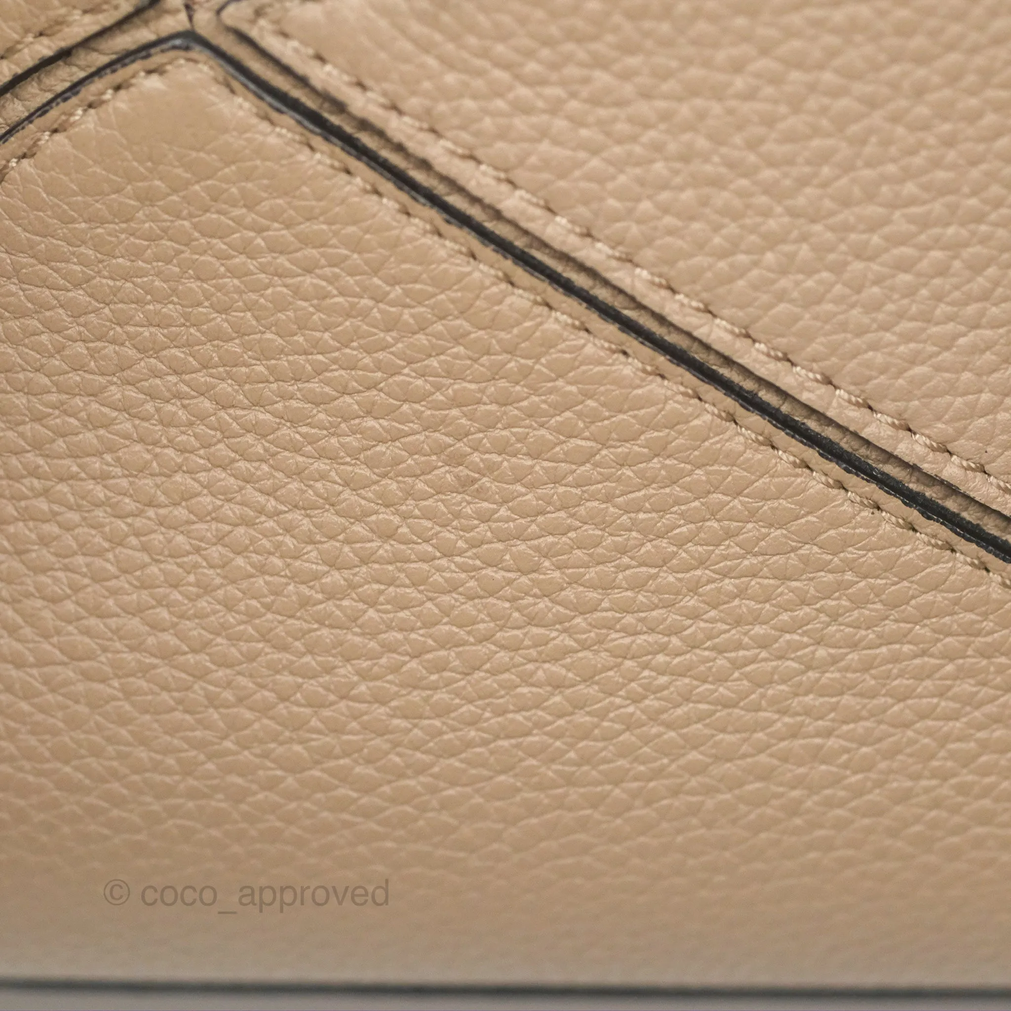 Loewe Small Puzzle Bag Sand Mink Grained Calfskin