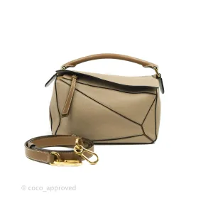 Loewe Small Puzzle Bag Sand Mink Grained Calfskin