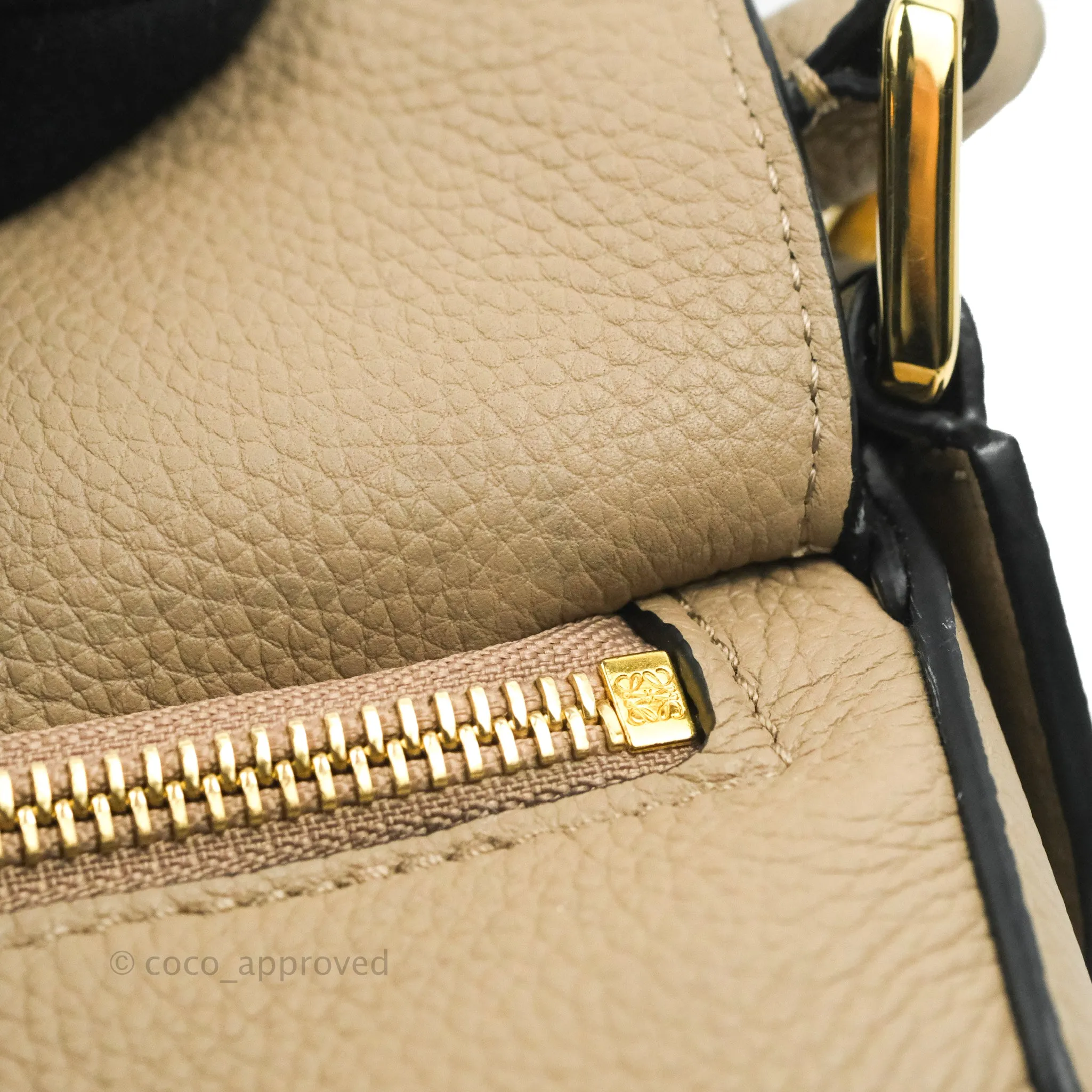 Loewe Small Puzzle Bag Sand Mink Grained Calfskin