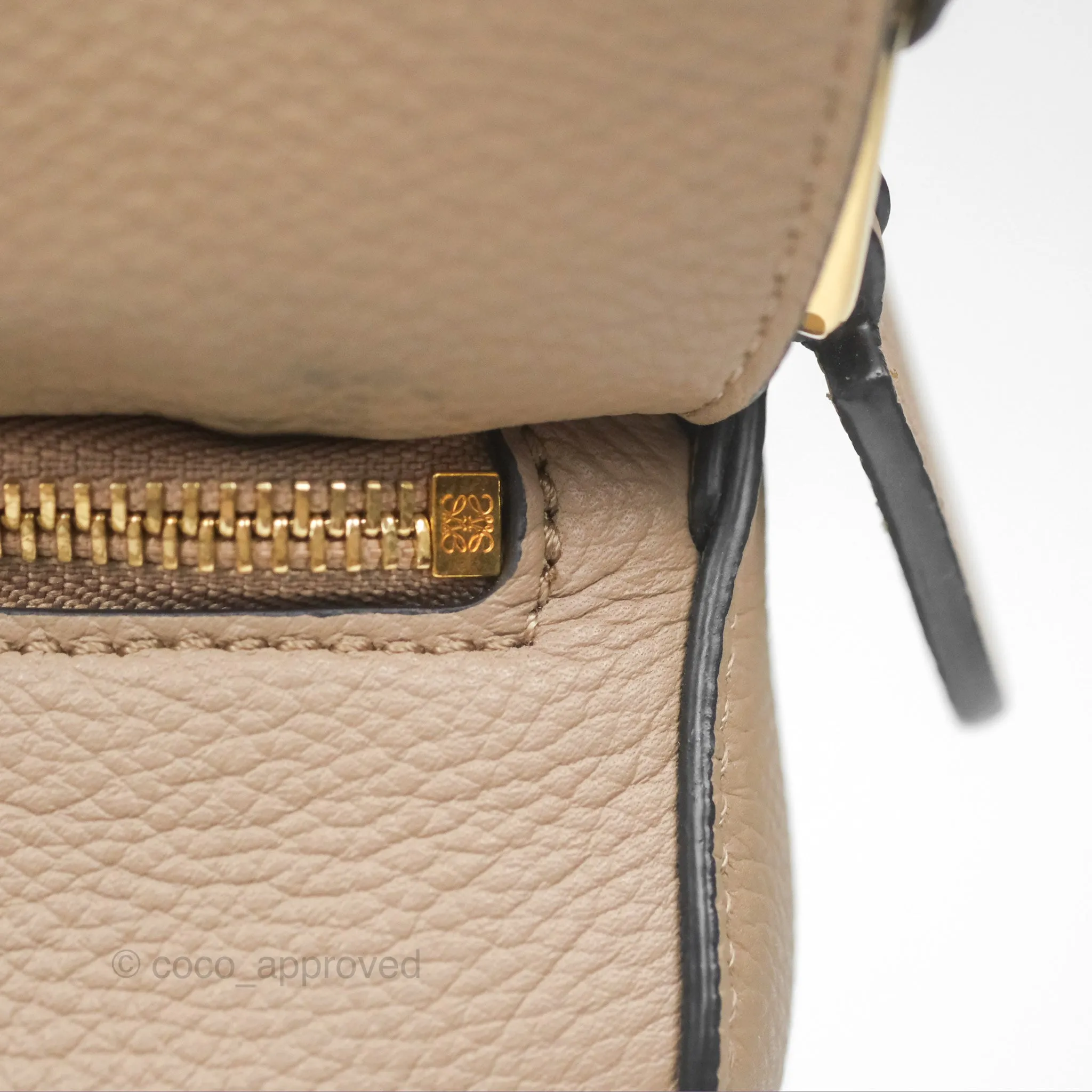 Loewe Small Puzzle Bag Sand Mink Grained Calfskin