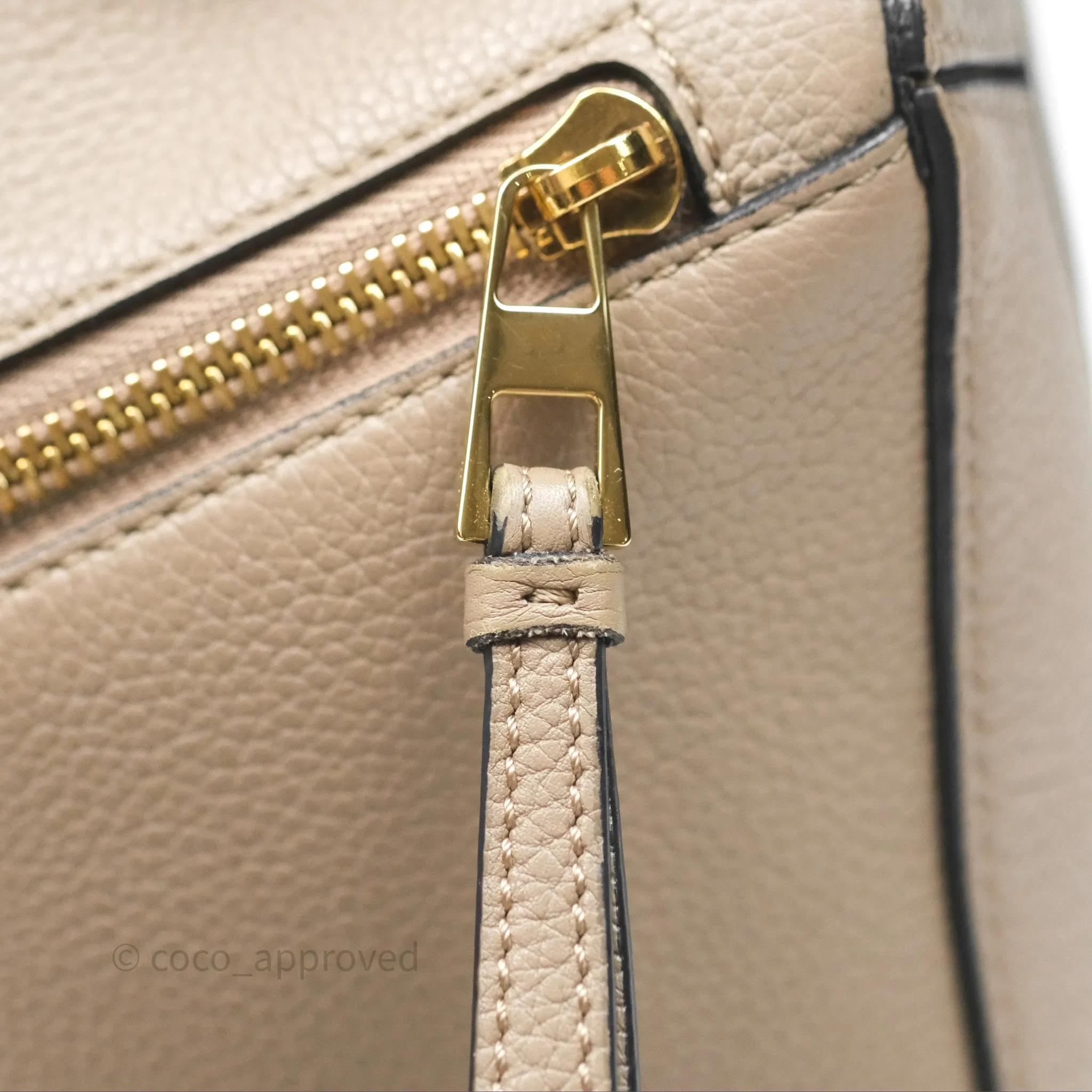 Loewe Small Puzzle Bag Sand Mink Grained Calfskin