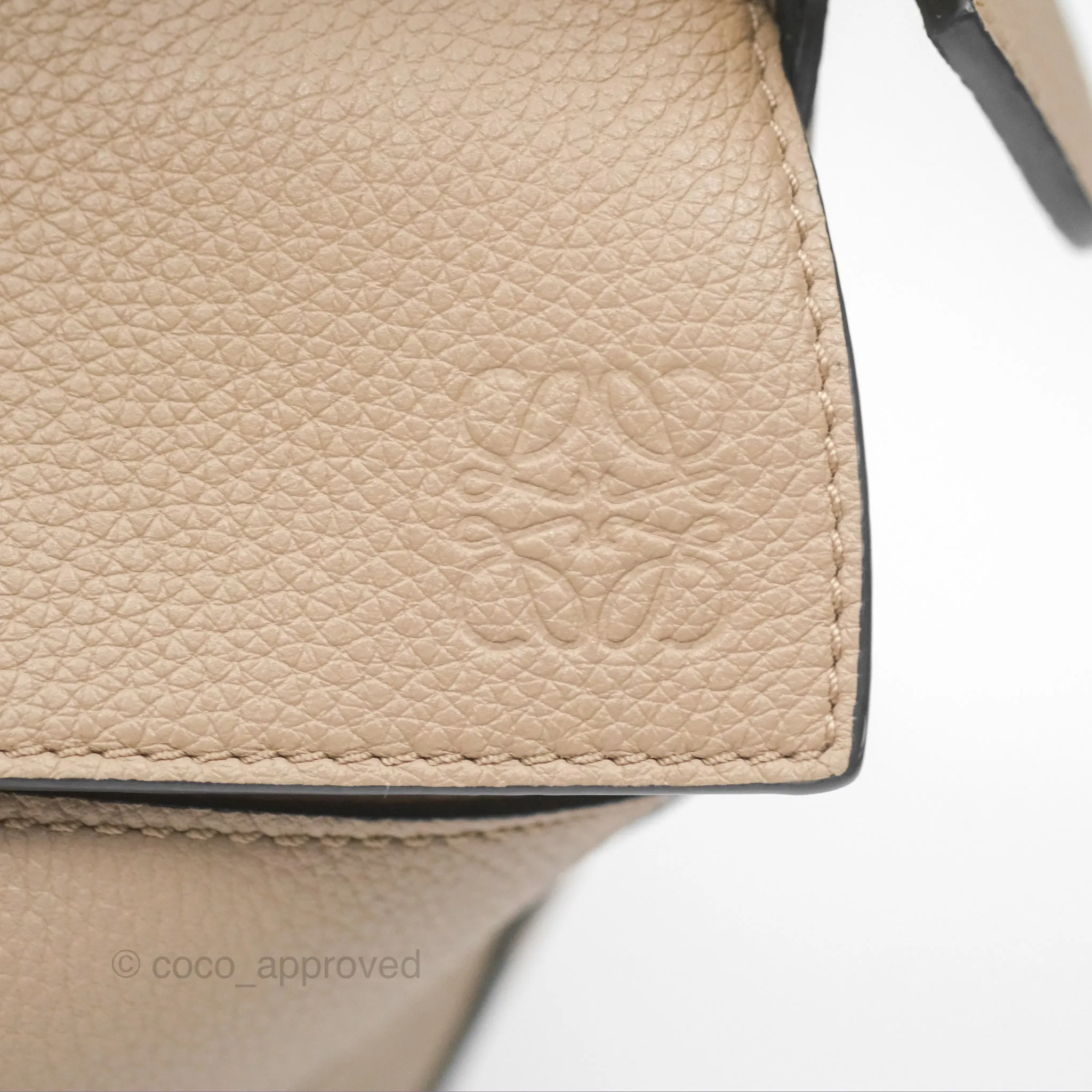 Loewe Small Puzzle Bag Sand Mink Grained Calfskin