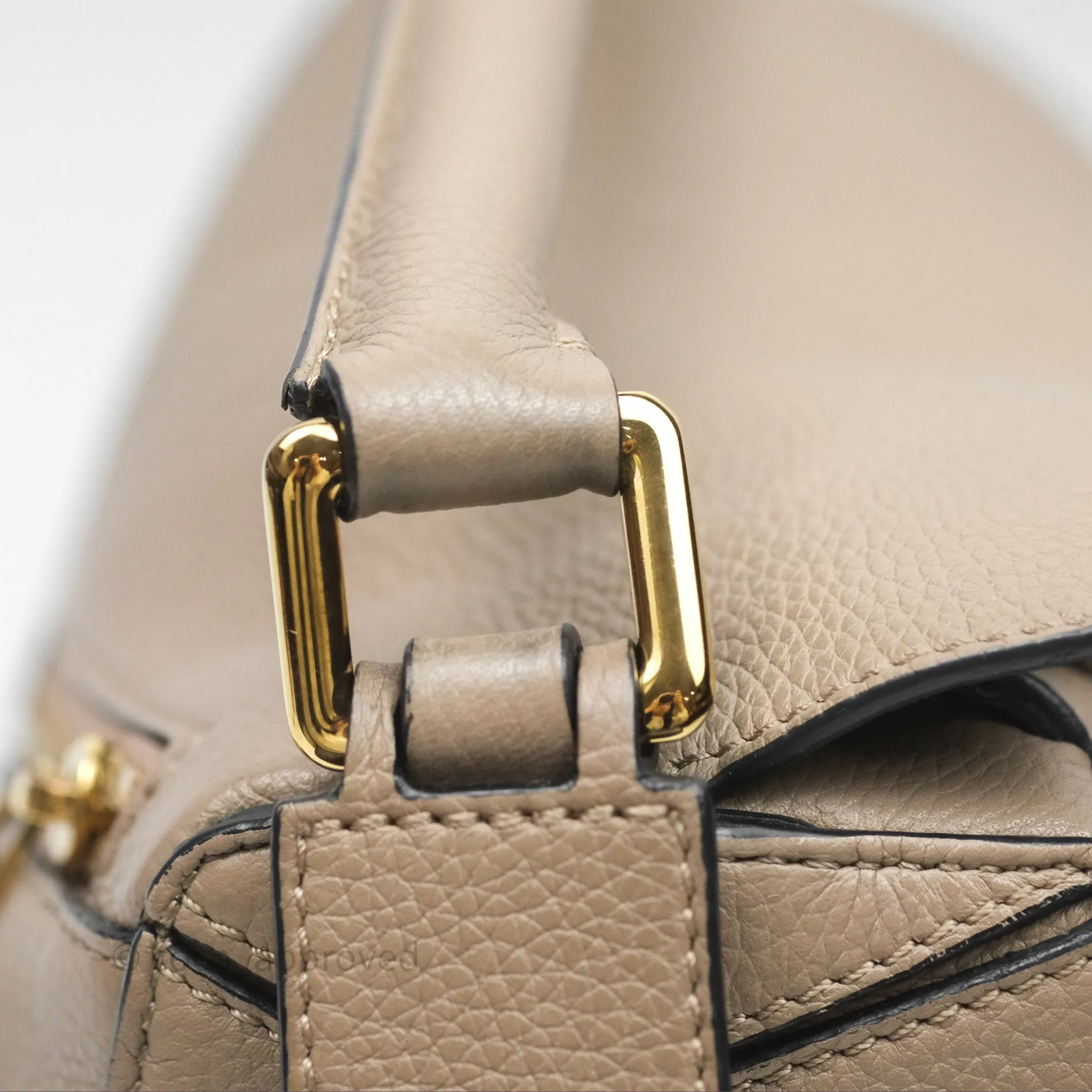 Loewe Small Puzzle Bag Sand Mink Grained Calfskin