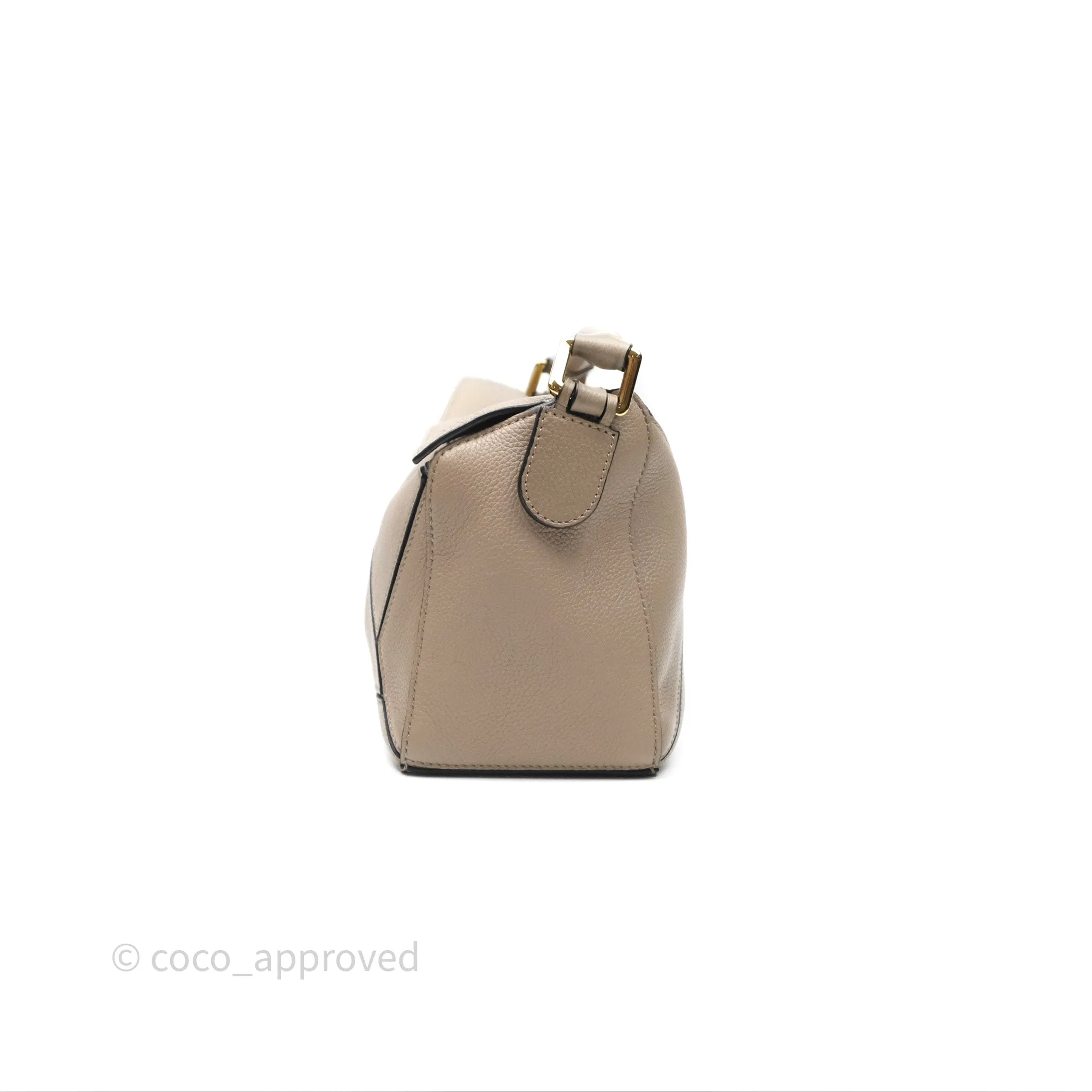 Loewe Small Puzzle Bag Sand Mink Grained Calfskin