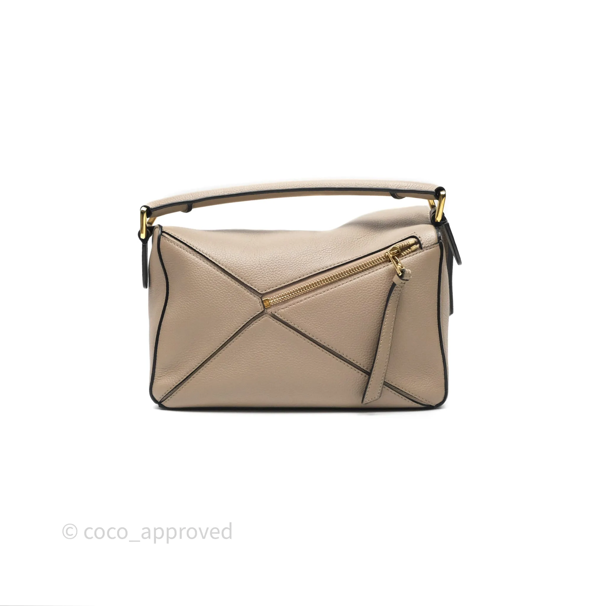Loewe Small Puzzle Bag Sand Mink Grained Calfskin