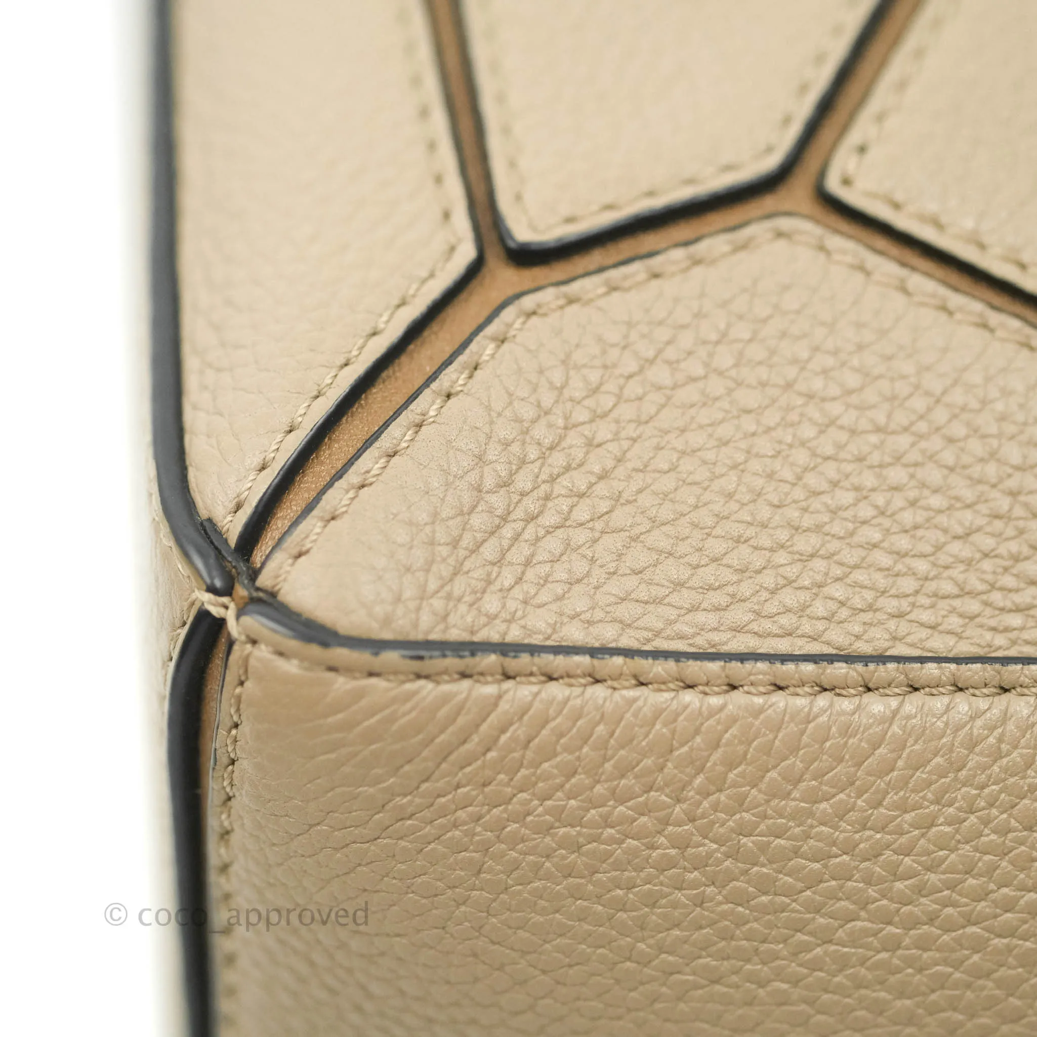 Loewe Small Puzzle Bag Sand Mink Grained Calfskin