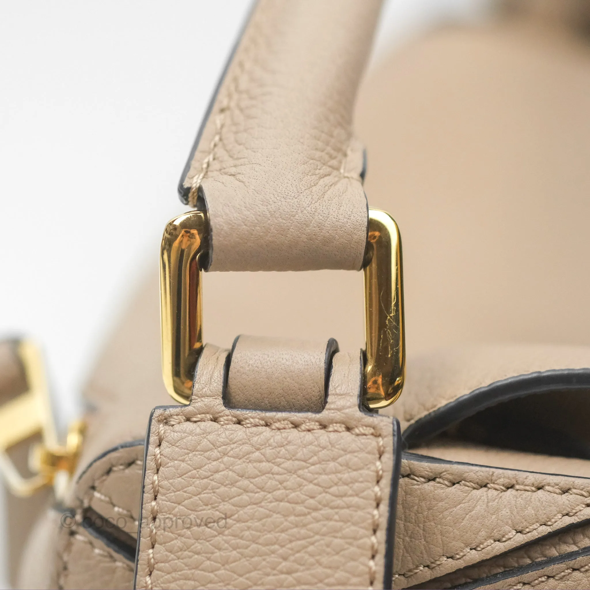 Loewe Small Puzzle Bag Sand Mink Grained Calfskin