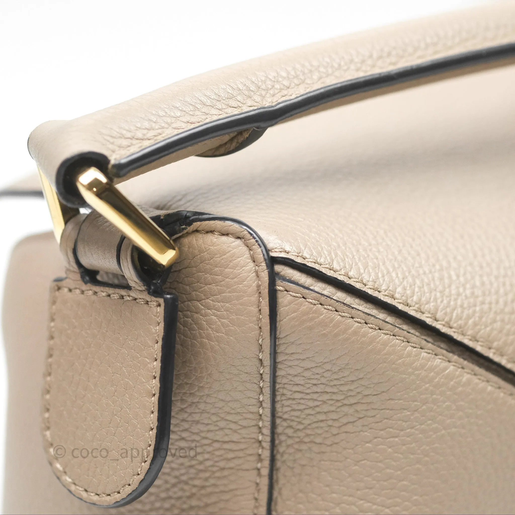 Loewe Small Puzzle Bag Sand Mink Grained Calfskin