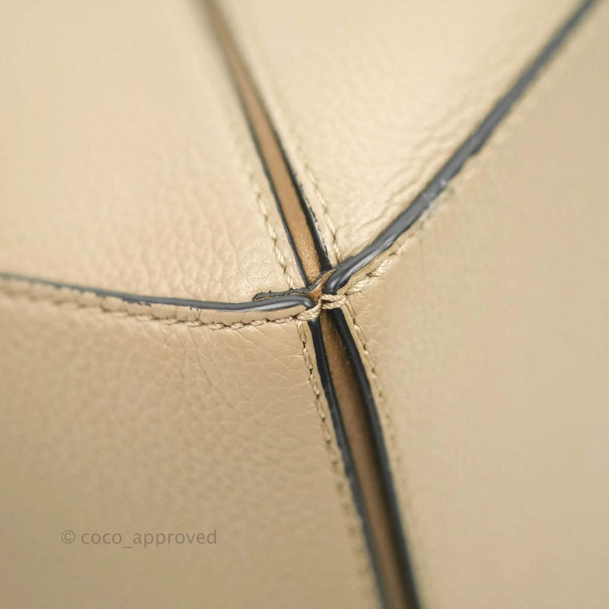 Loewe Small Puzzle Bag Sand Mink Grained Calfskin