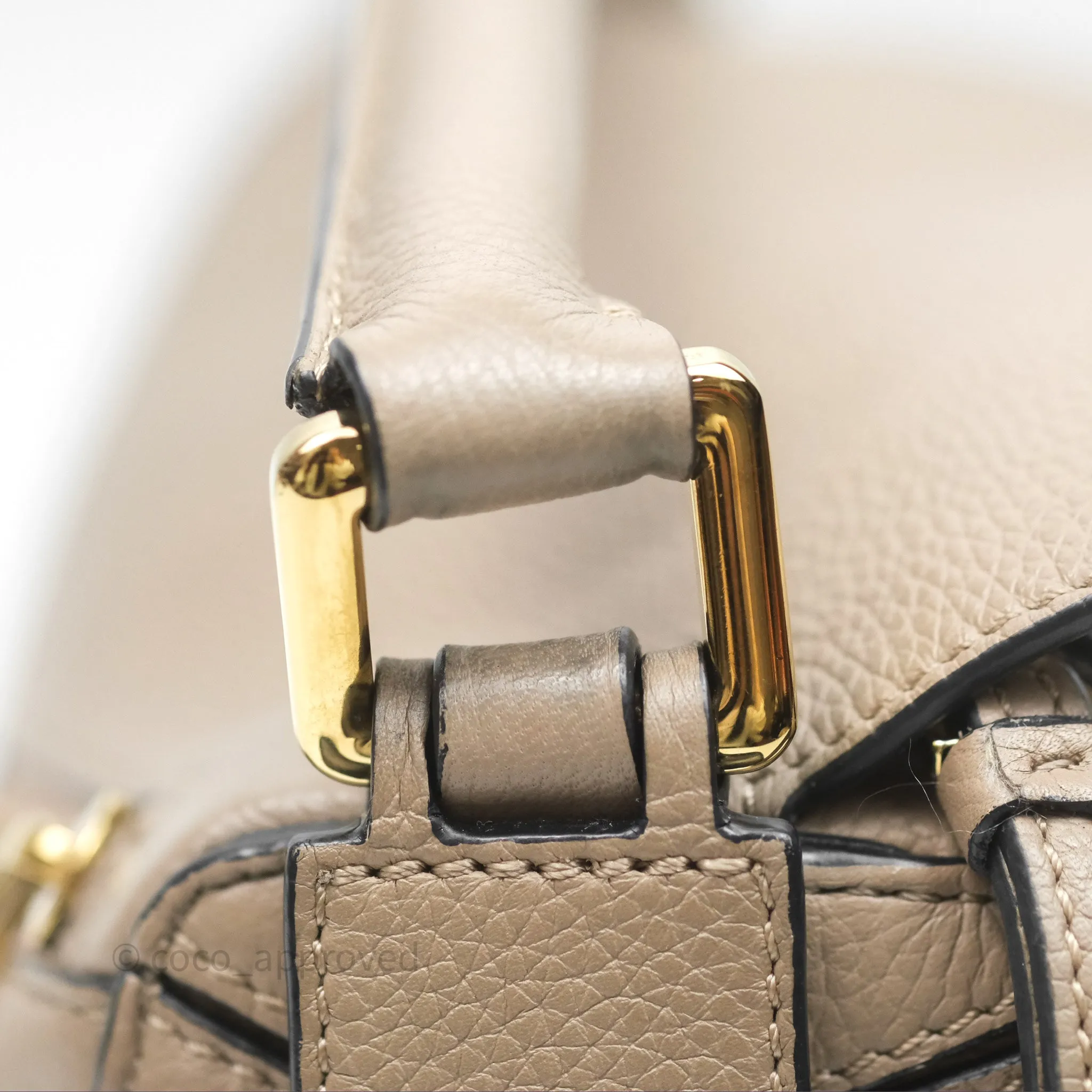 Loewe Small Puzzle Bag Sand Mink Grained Calfskin