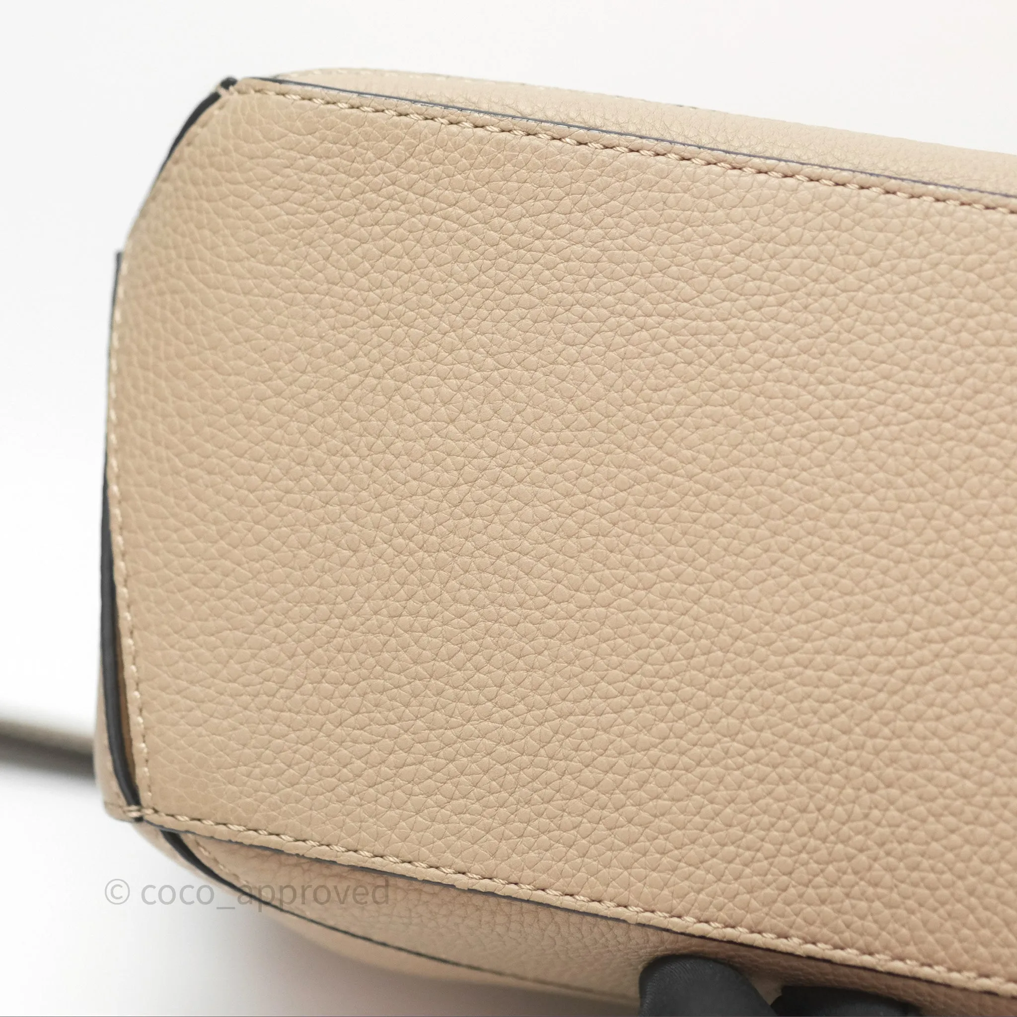 Loewe Small Puzzle Bag Sand Mink Grained Calfskin